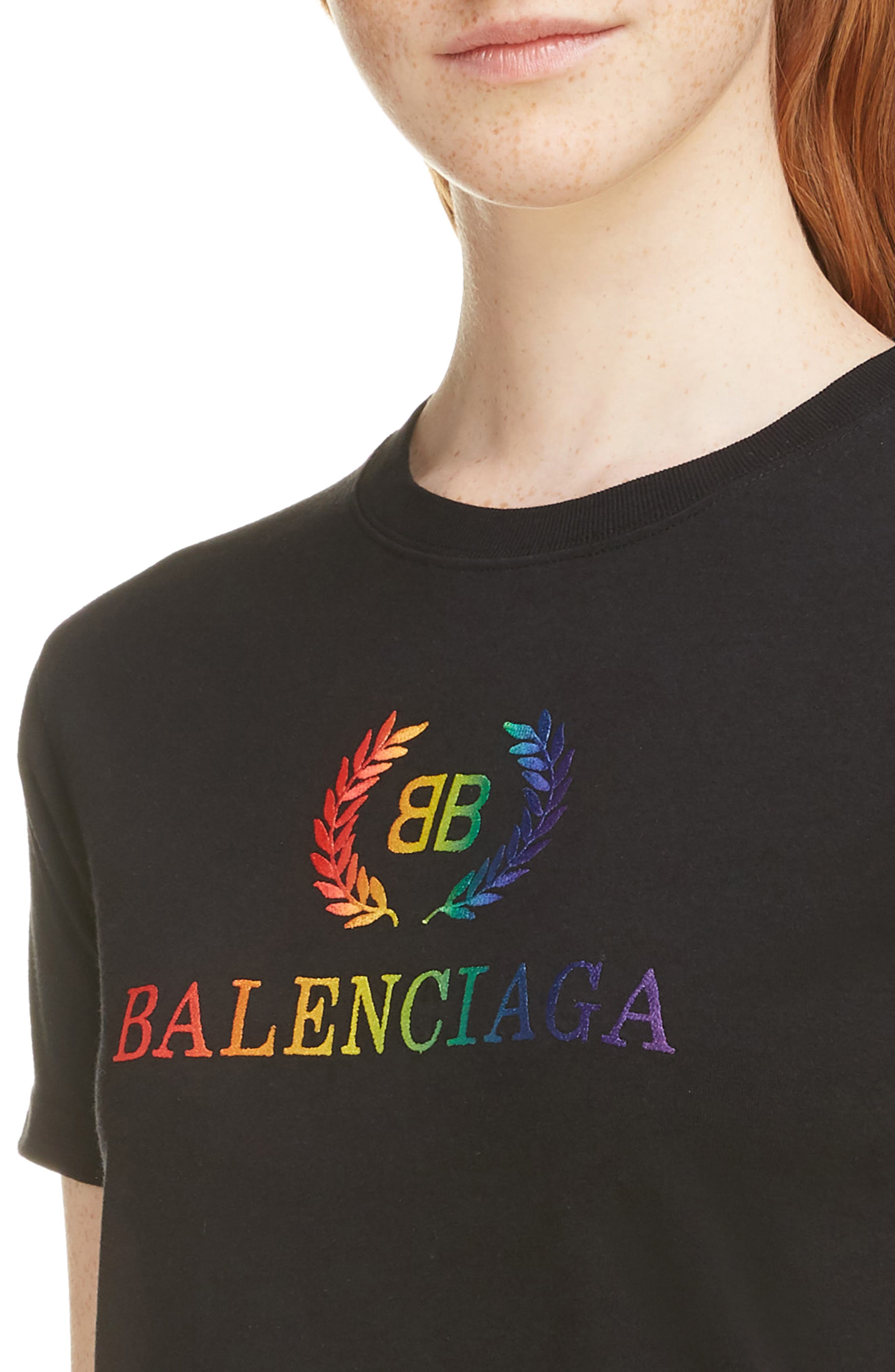 balenciaga t shirt rainbow