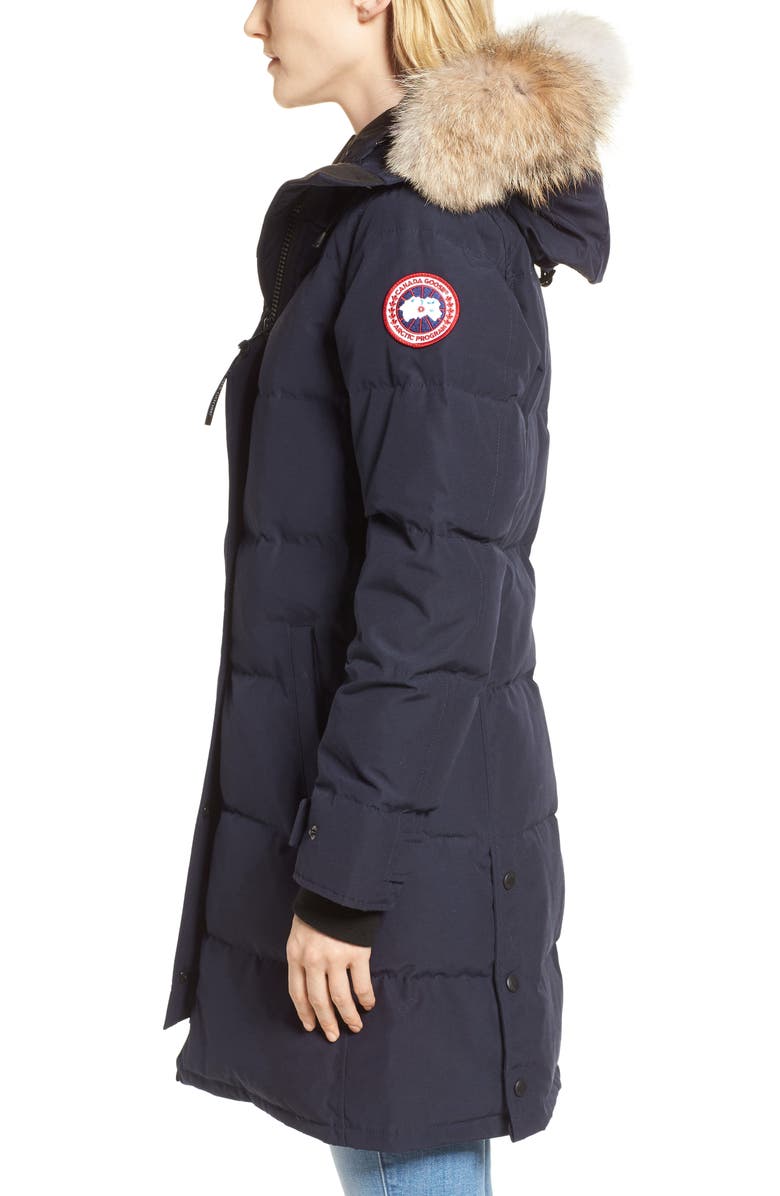 CANADA GOOSE SHELBURNE GENUINE COYOTE FUR TRIM DOWN PARKA,3802L