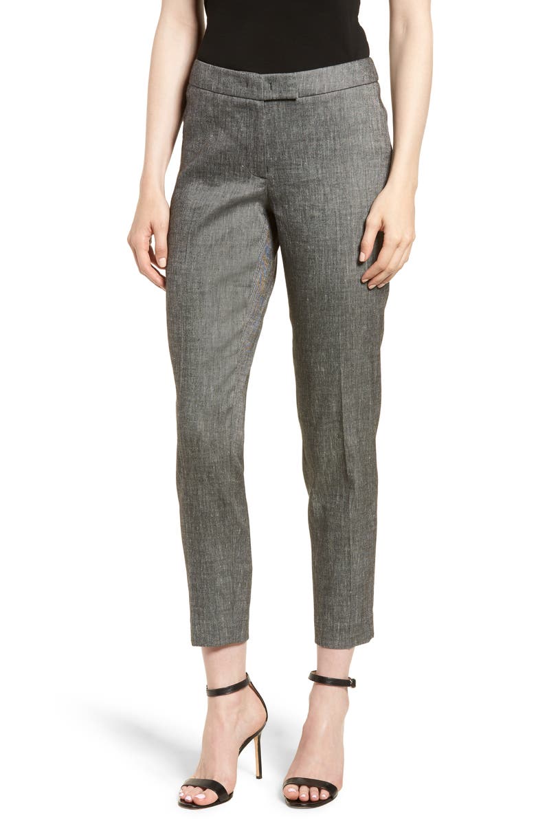 Anne Klein Linen Blend Slim Suit Pants | Nordstrom