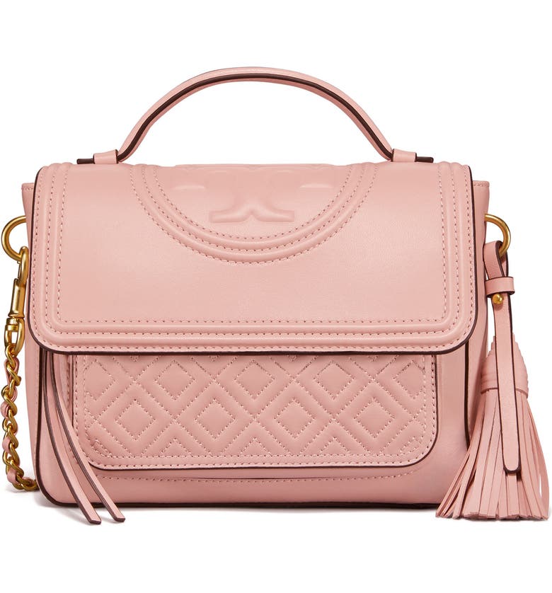 Tory Burch Fleming Quilted Leather Top Handle Satchel | Nordstrom