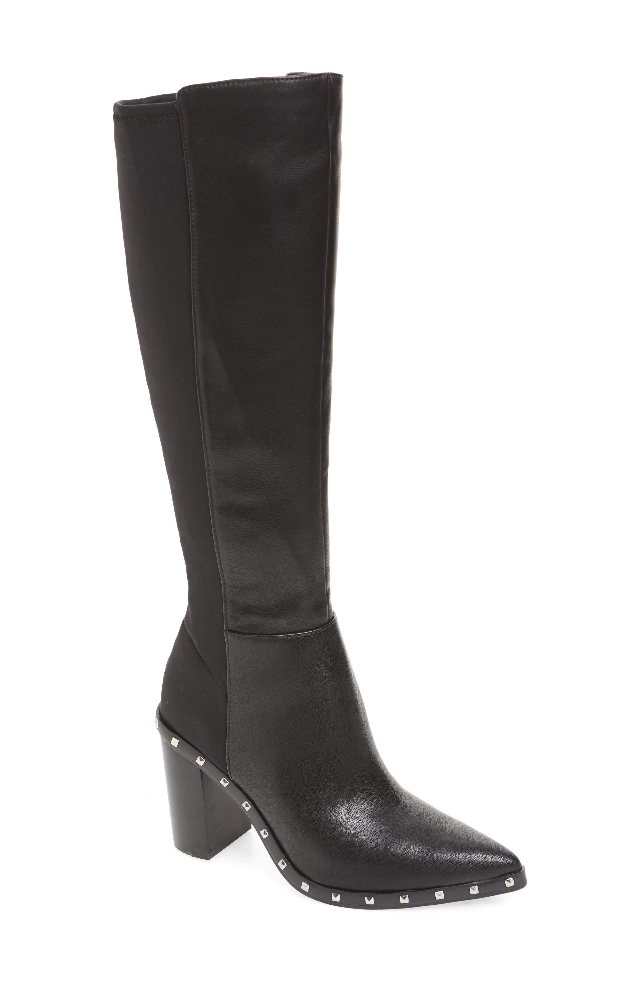 Charles By Charles David Studded Knee High Stretch Boot