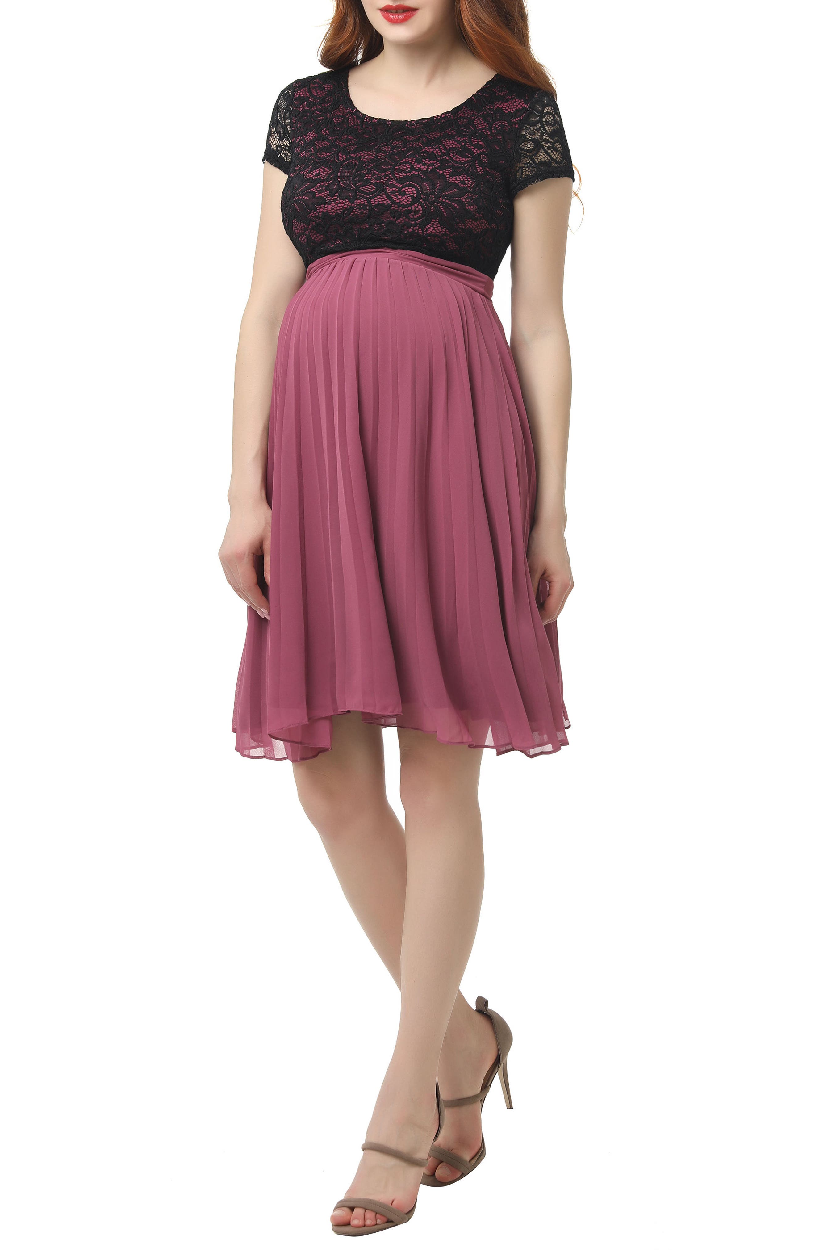 Kimi And Kai Tanya Maternity Babydoll Dress, Pink