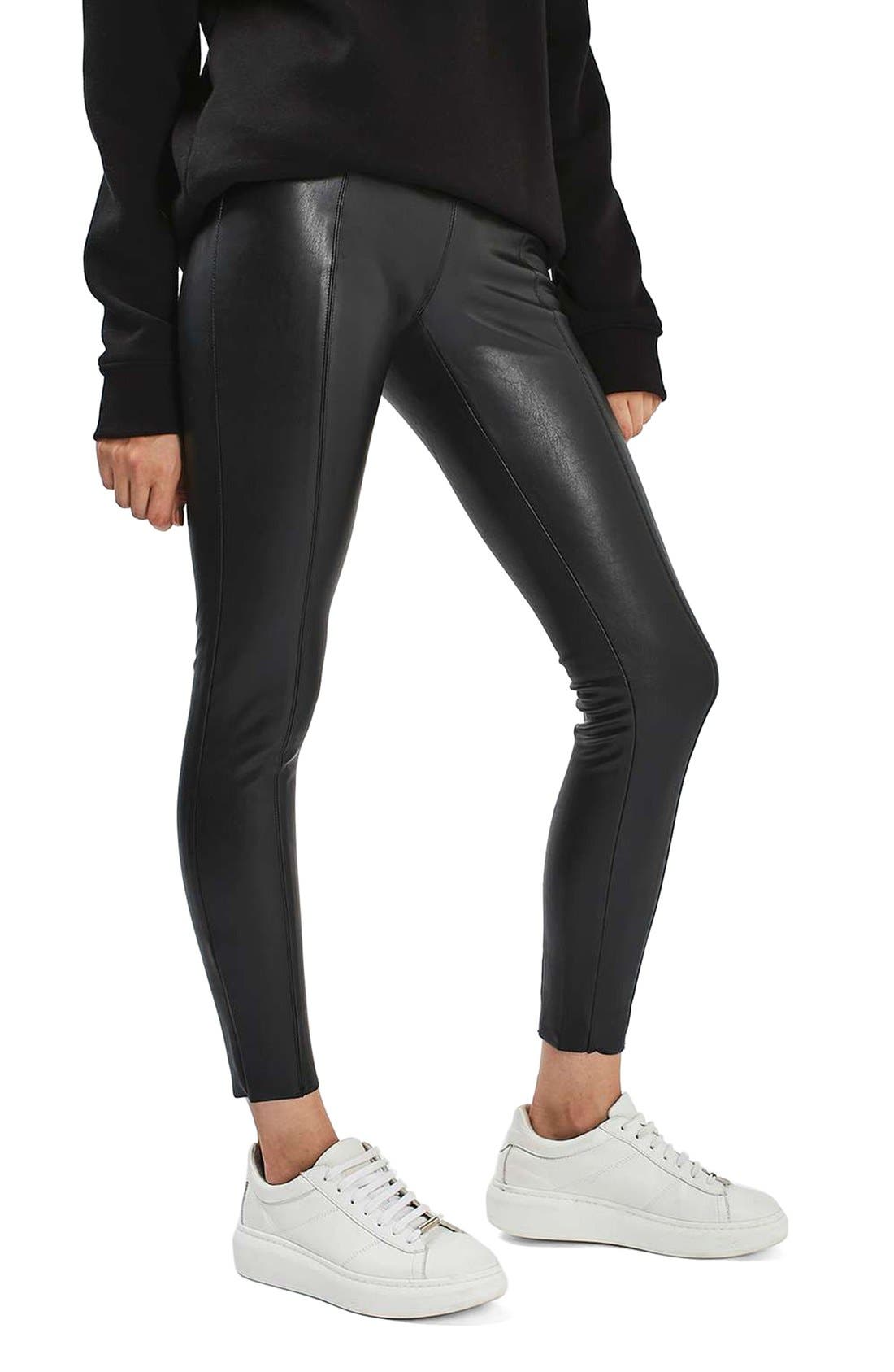Percy Faux Leather Skinny Pants (Regular & Petite) Nordstrom