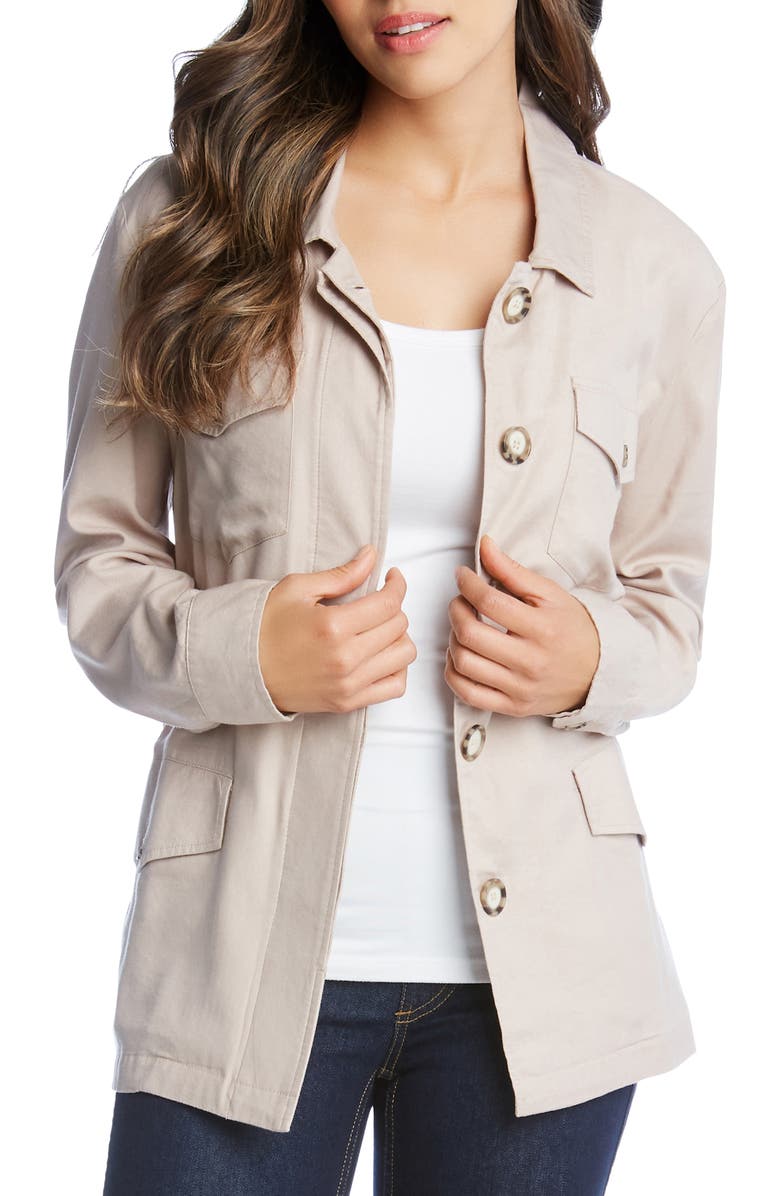 Karen Kane Jackets BELTED CARGO JACKET