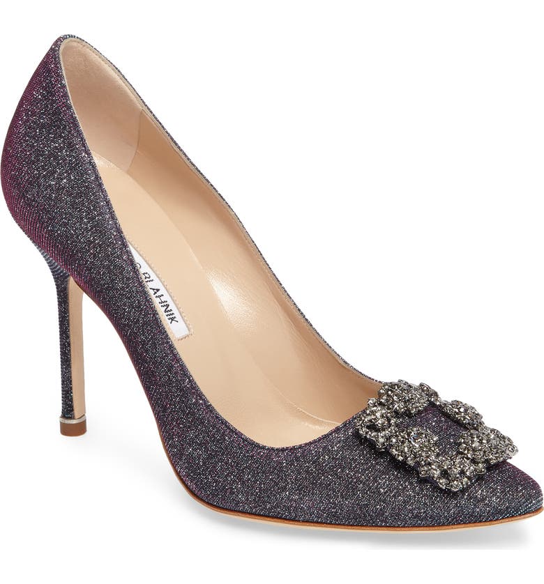 Manolo Blahnik 'Hangisi' Jeweled Pump (Women) (Nordstrom Exclusive) | Nordstrom