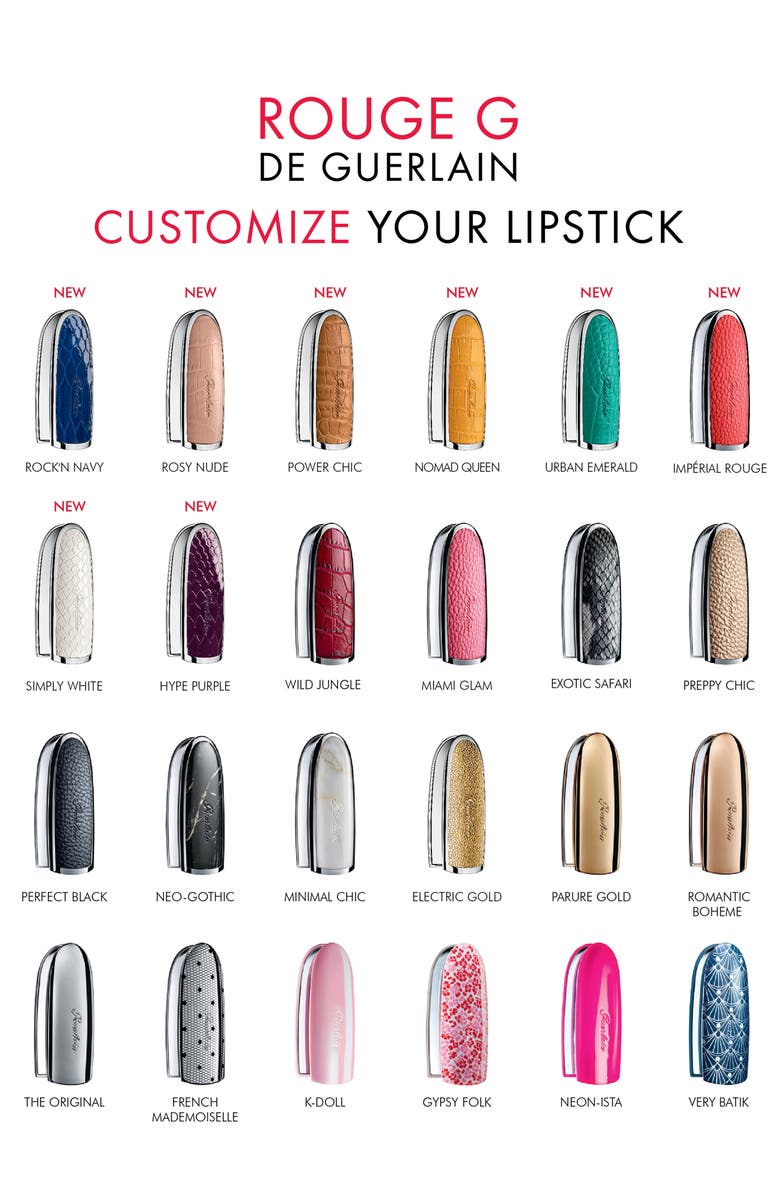 GUERLAIN ROUGE G CUSTOMIZABLE LIPSTICK CASE,G042731