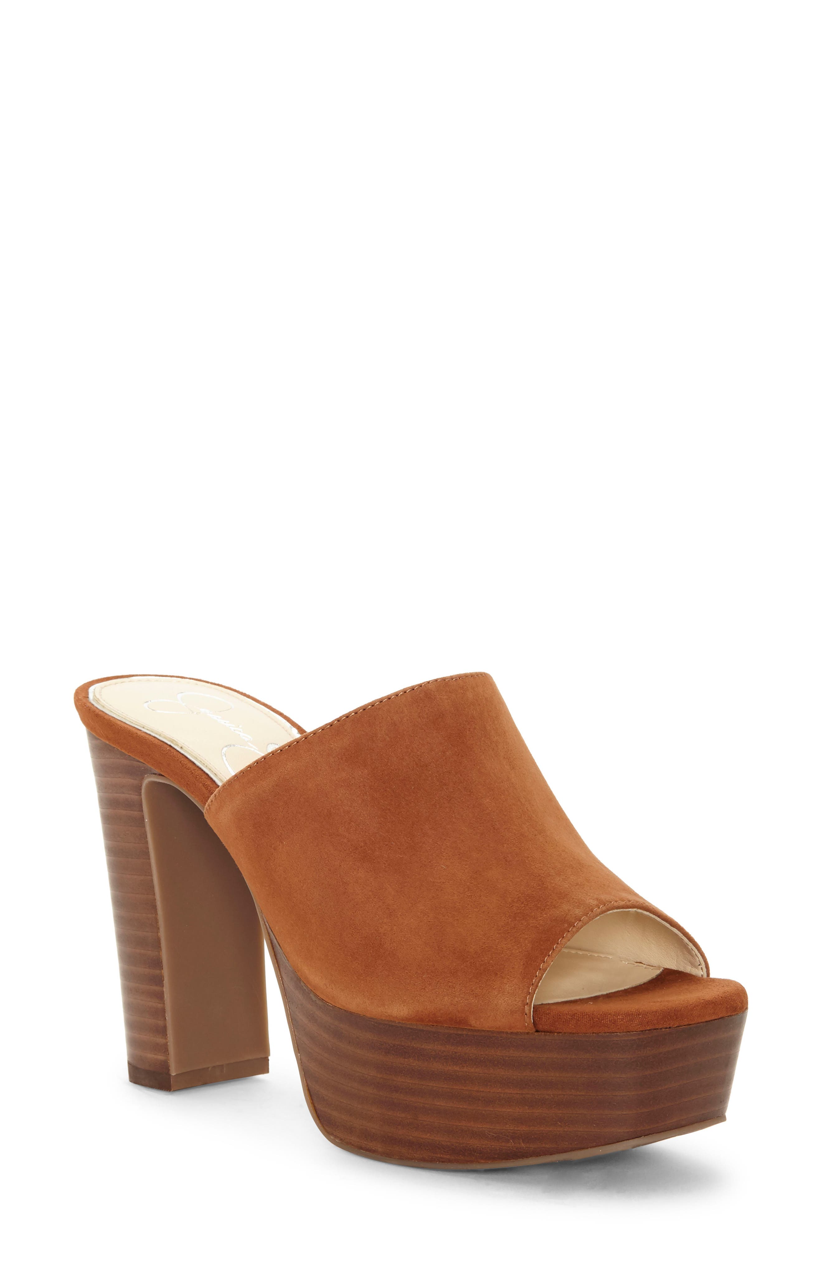 Jessica Simpson Camree Platform Sandal- Brown