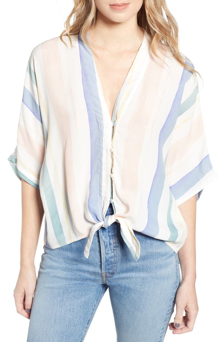 Rails Tops THEA TIE WAIST BLOUSE