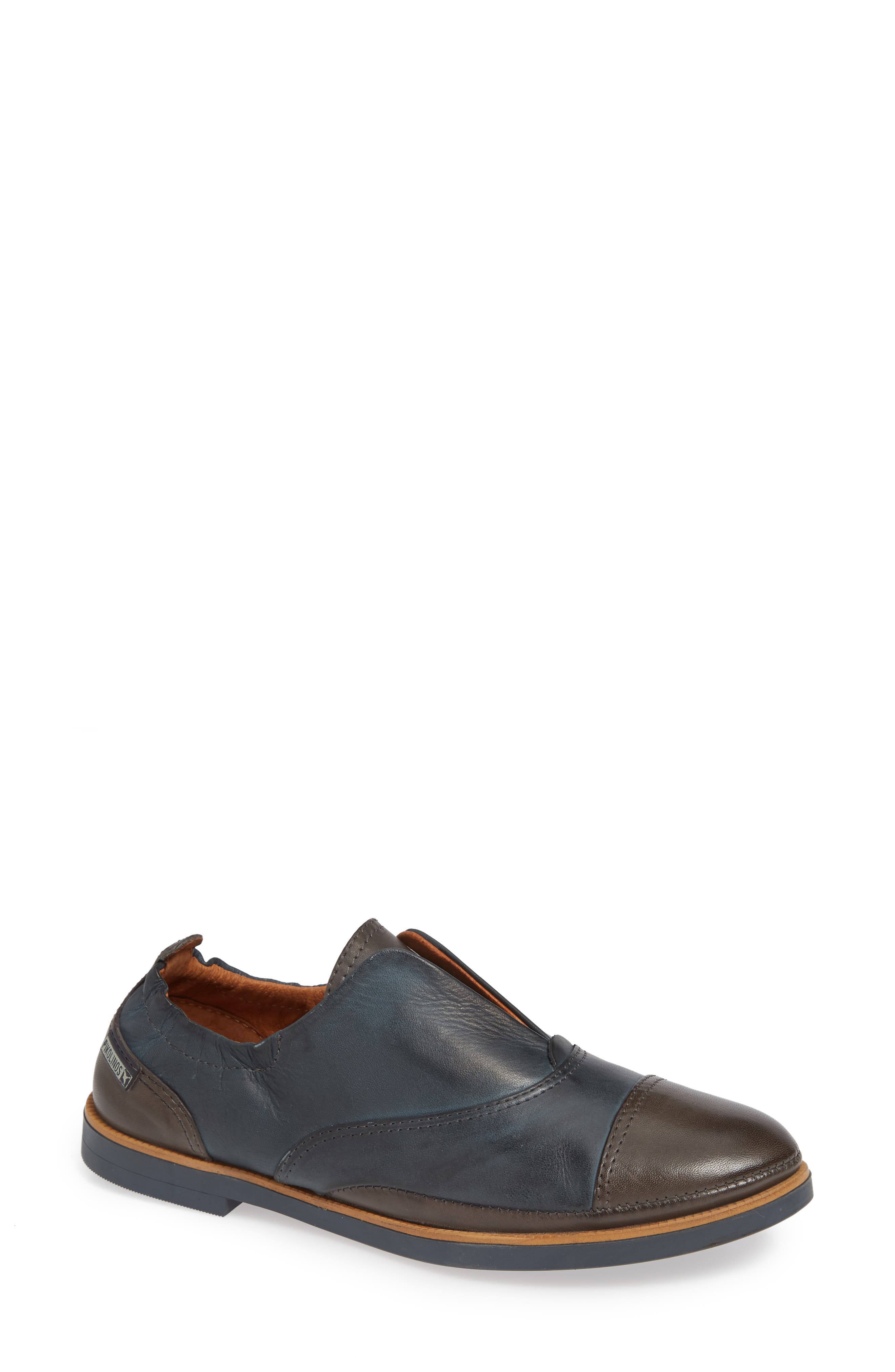 Pikolinos Santorini Colorblock Laceless Oxford, Blue