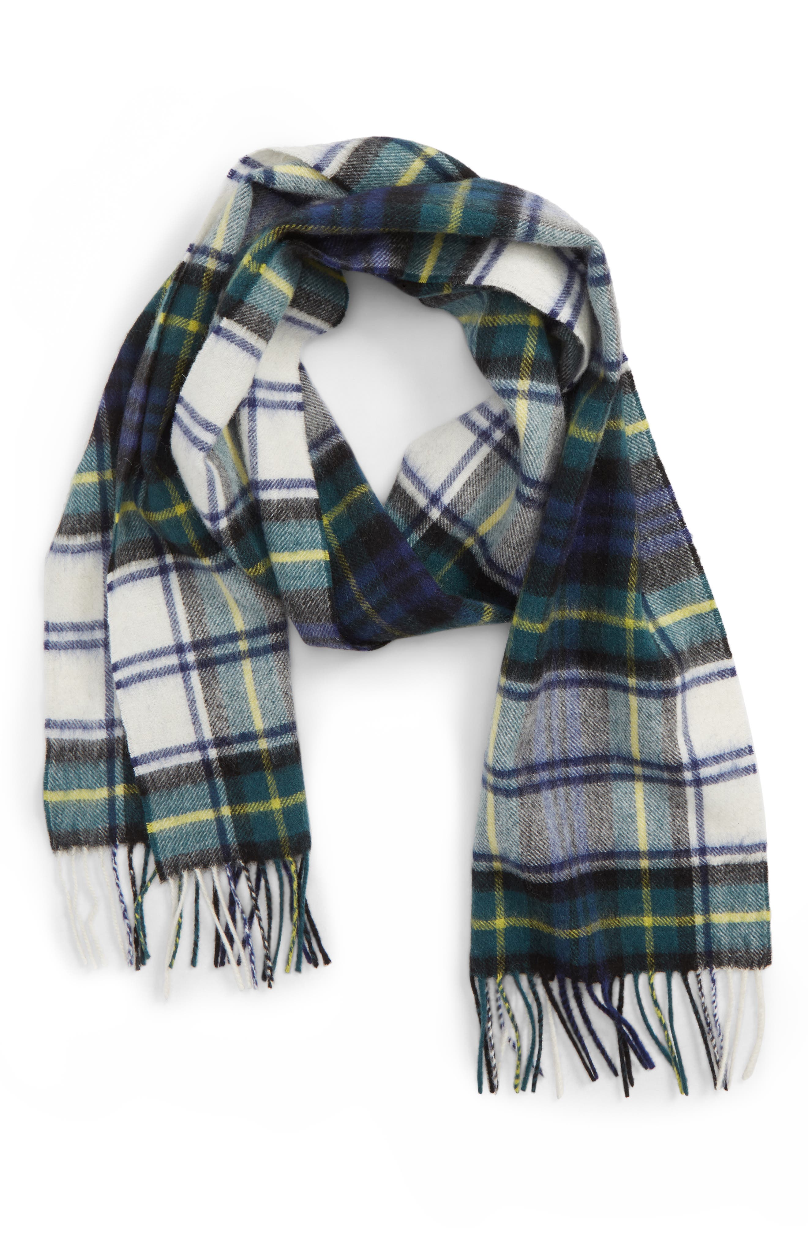 Barbour New Check Lambswool & Cashmere Scarf Nordstrom