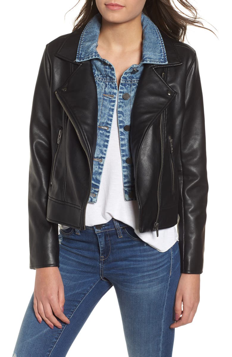 BLANKNYC The Cool Kid Faux Leather Moto Jacket | Nordstrom