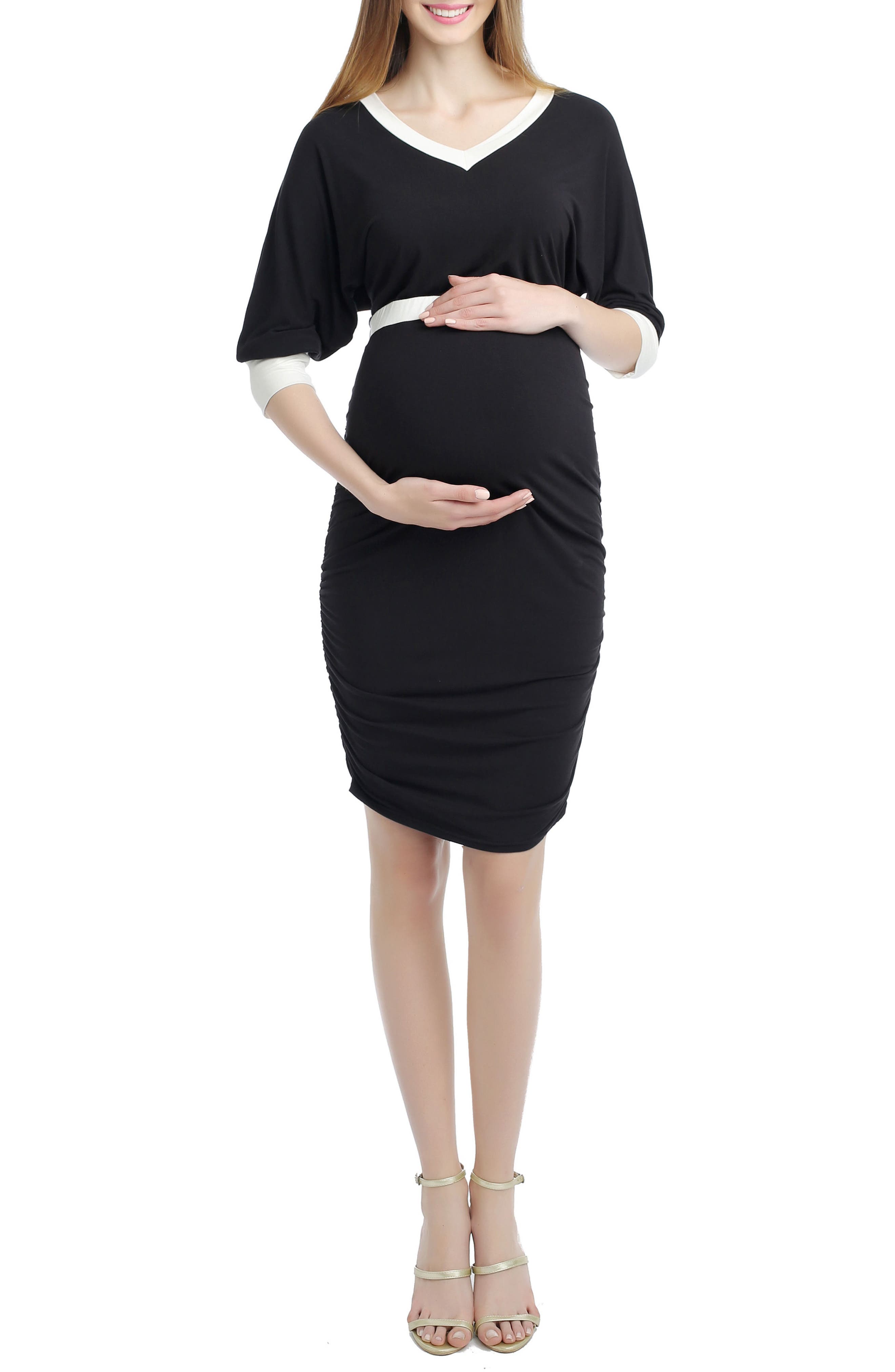 Kimi And Kai Alexa Maternity Midi Dress