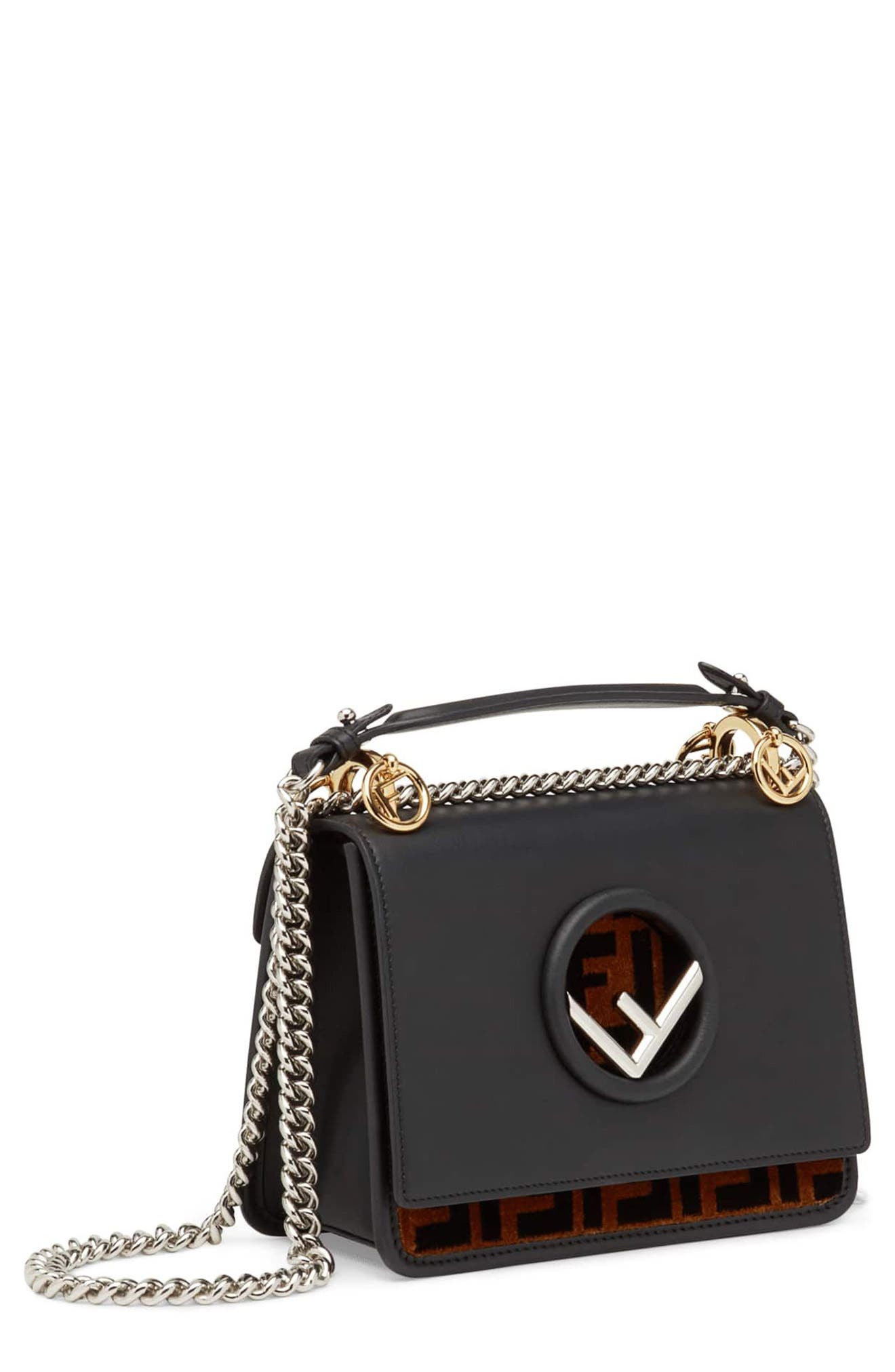 Fendi Small Kan I Logo Leather Shoulder Bag Nordstrom