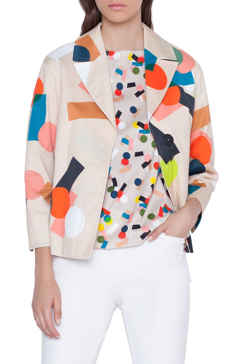 Akris Punto Jackets MEMPHIS BELL AIR PRINT JACKET