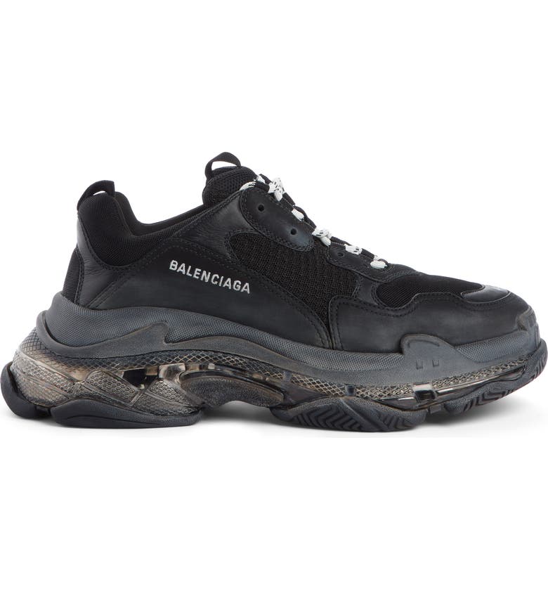BALENCIAGA TRIPLE S CLEAR SOLE TRAINER SNEAKER,541624W09OH