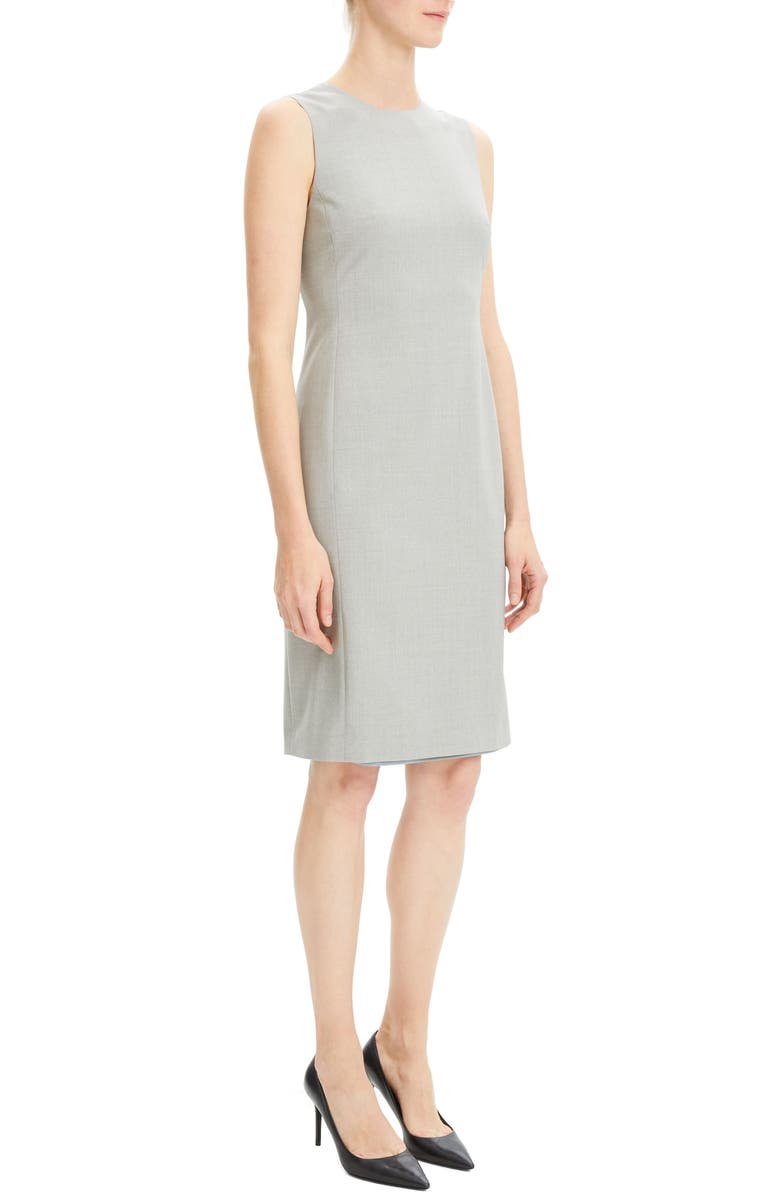 THEORY EANO GOOD WOOL SHEATH DRESS,H0101617