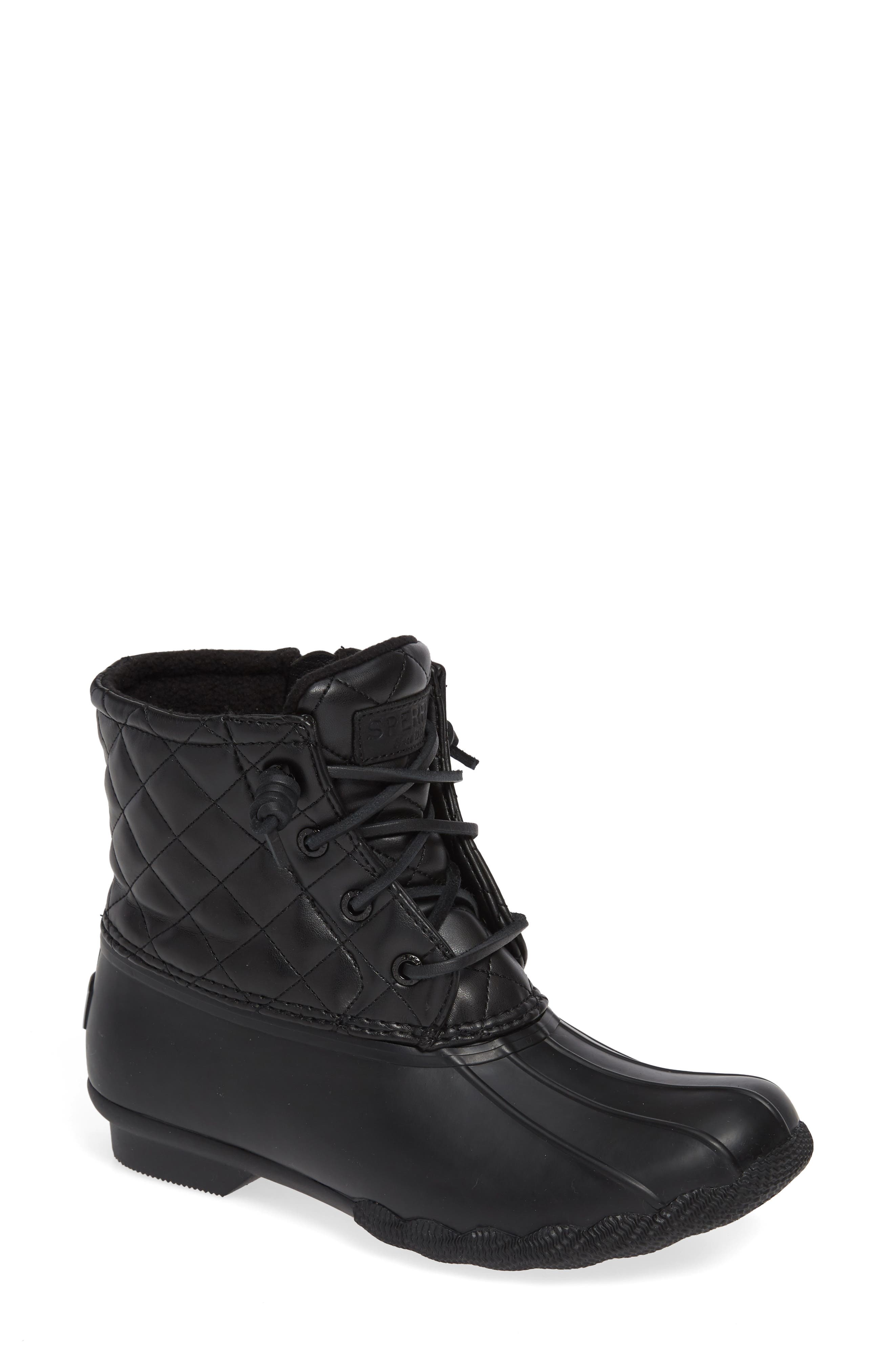 Sperry Quilted Luxe Saltwater Waterproof Bootie (Women) Nordstrom