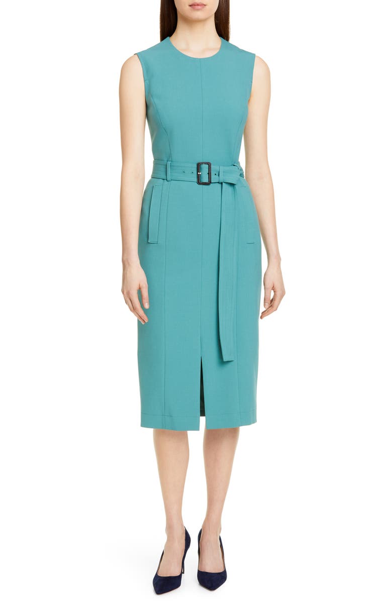 Boss Dresses DADORIA BELTED SHEATH DRESS