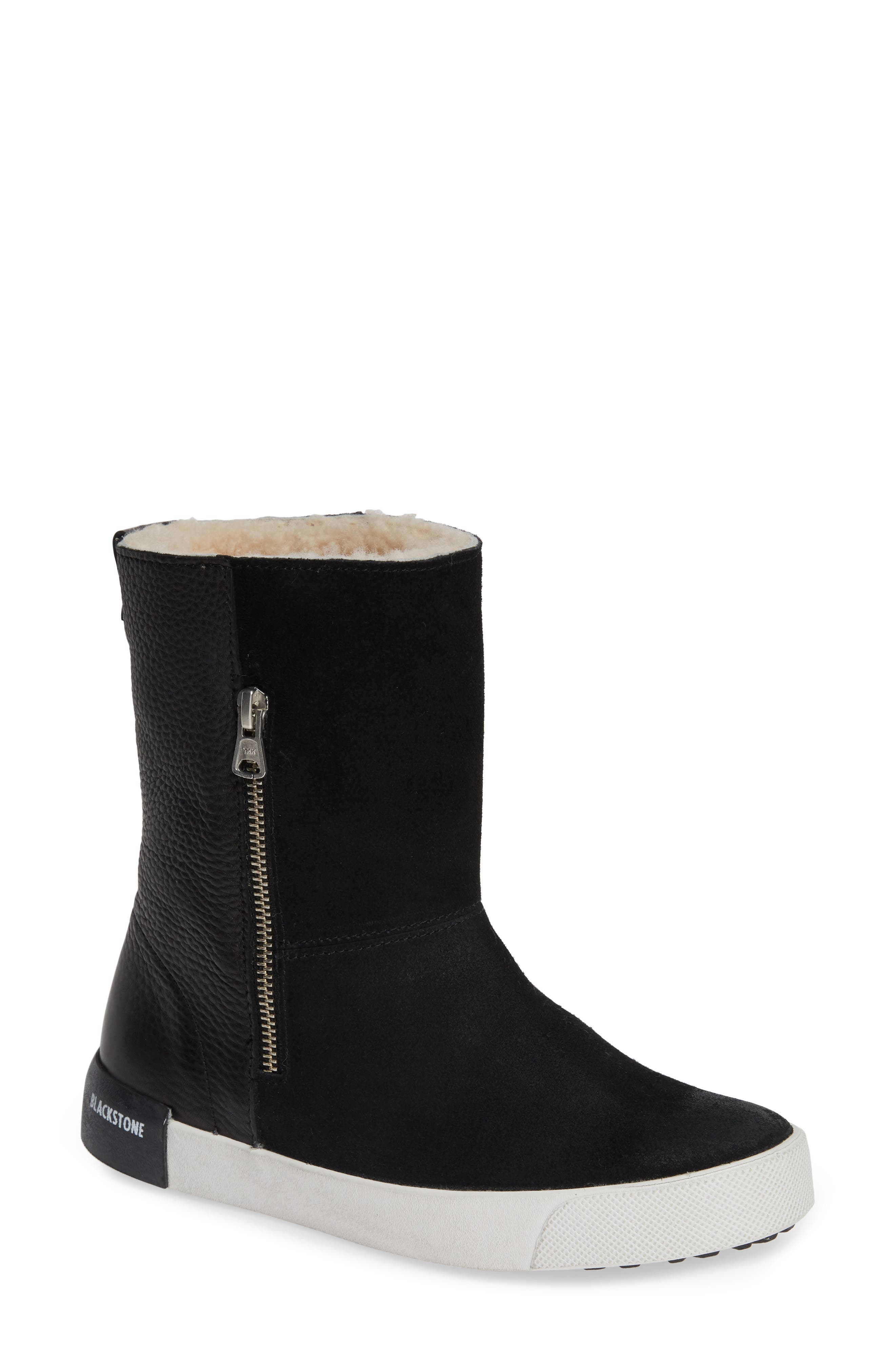 Blackstone Ql40 Genuine Shearling Lined Boot, Black