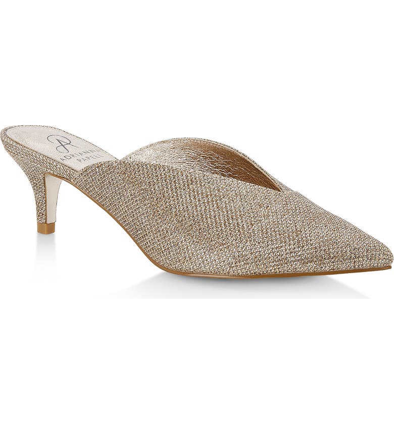 Adrianna Papell Mules LANAI METALLIC POINTY TOE MULE
