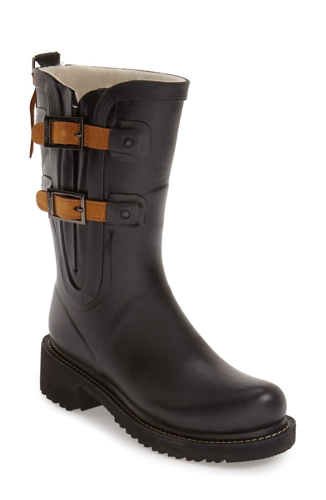 Ilse Jacobsen Waterproof Buckle Detail Snow/Rain Boot (Women) Nordstrom