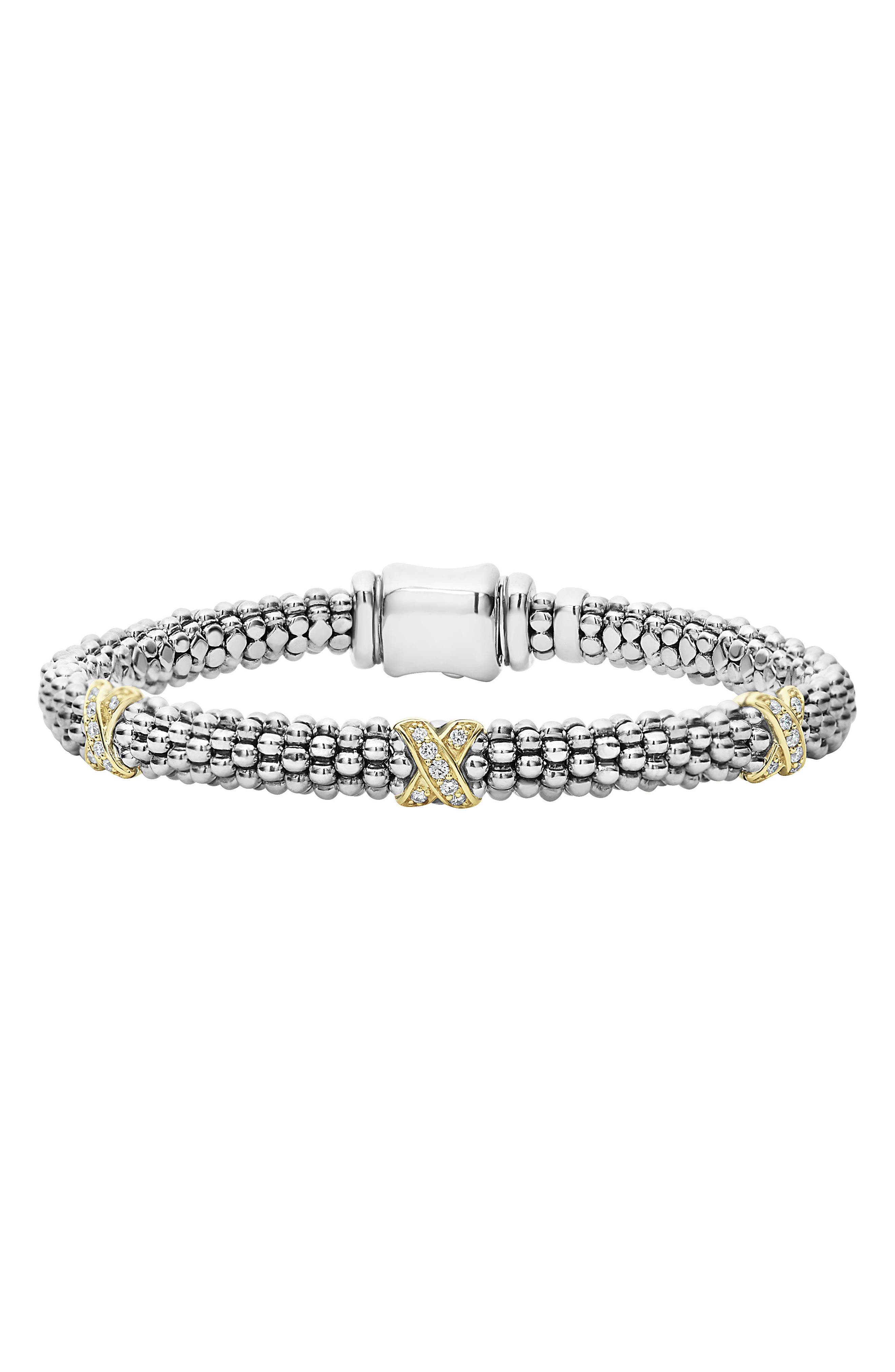 LAGOS 'Signature Caviar' Diamond Rope Bracelet Nordstrom