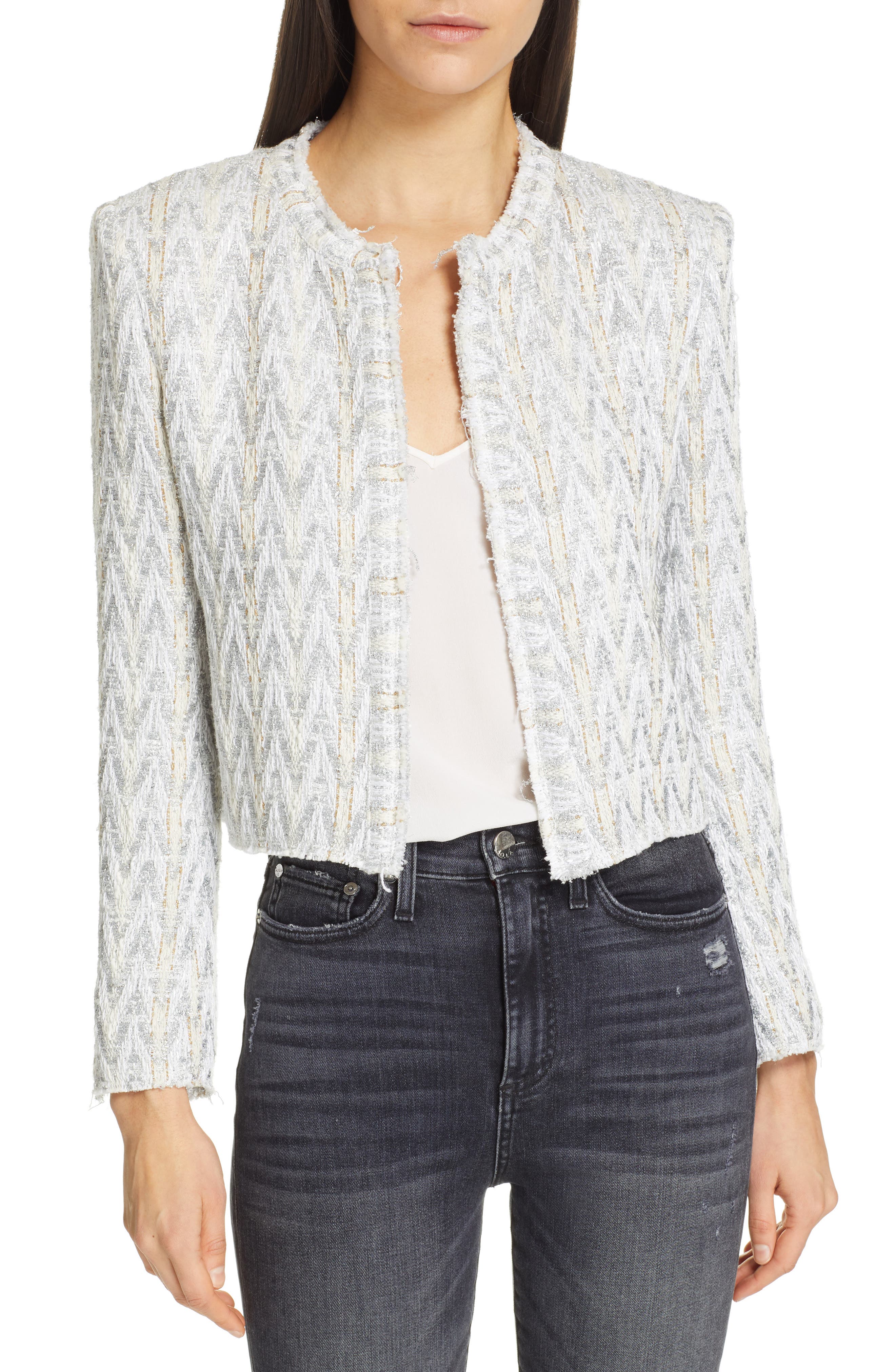 IRO Makilo Chevron Tweed Jacket Nordstrom