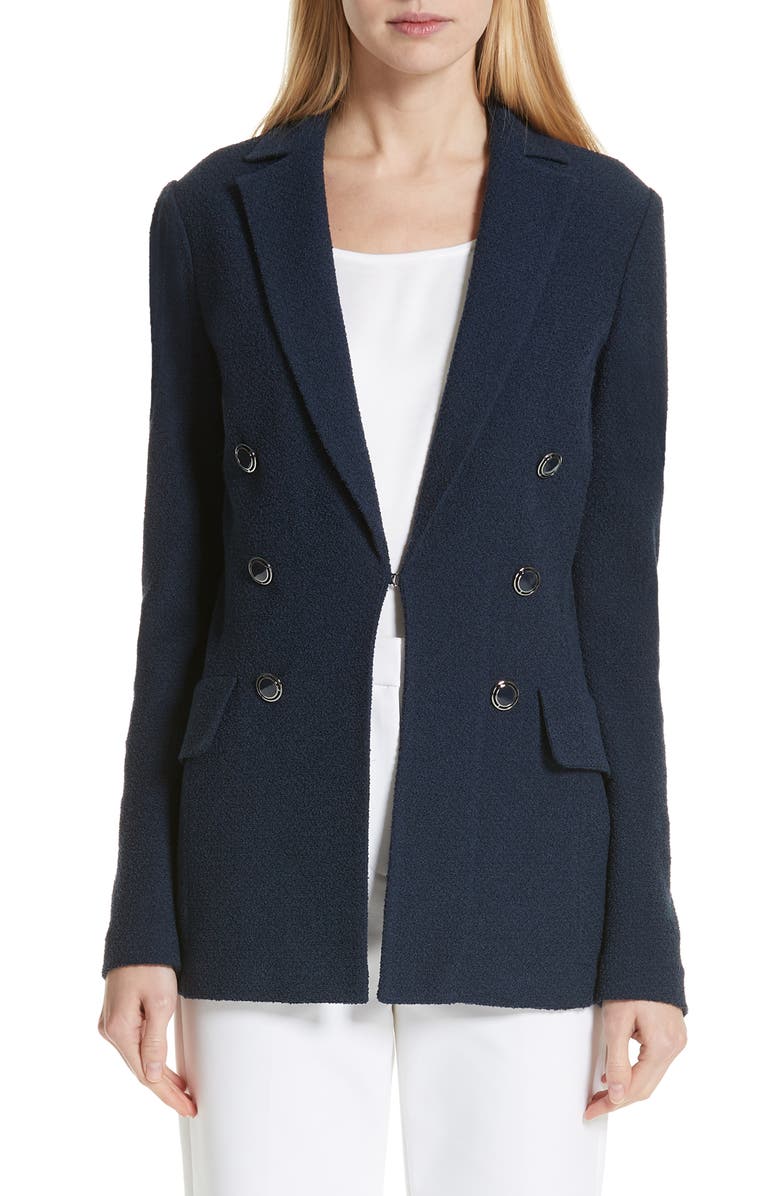 St. John Blazers ANA BOUCLE KNIT BLAZER