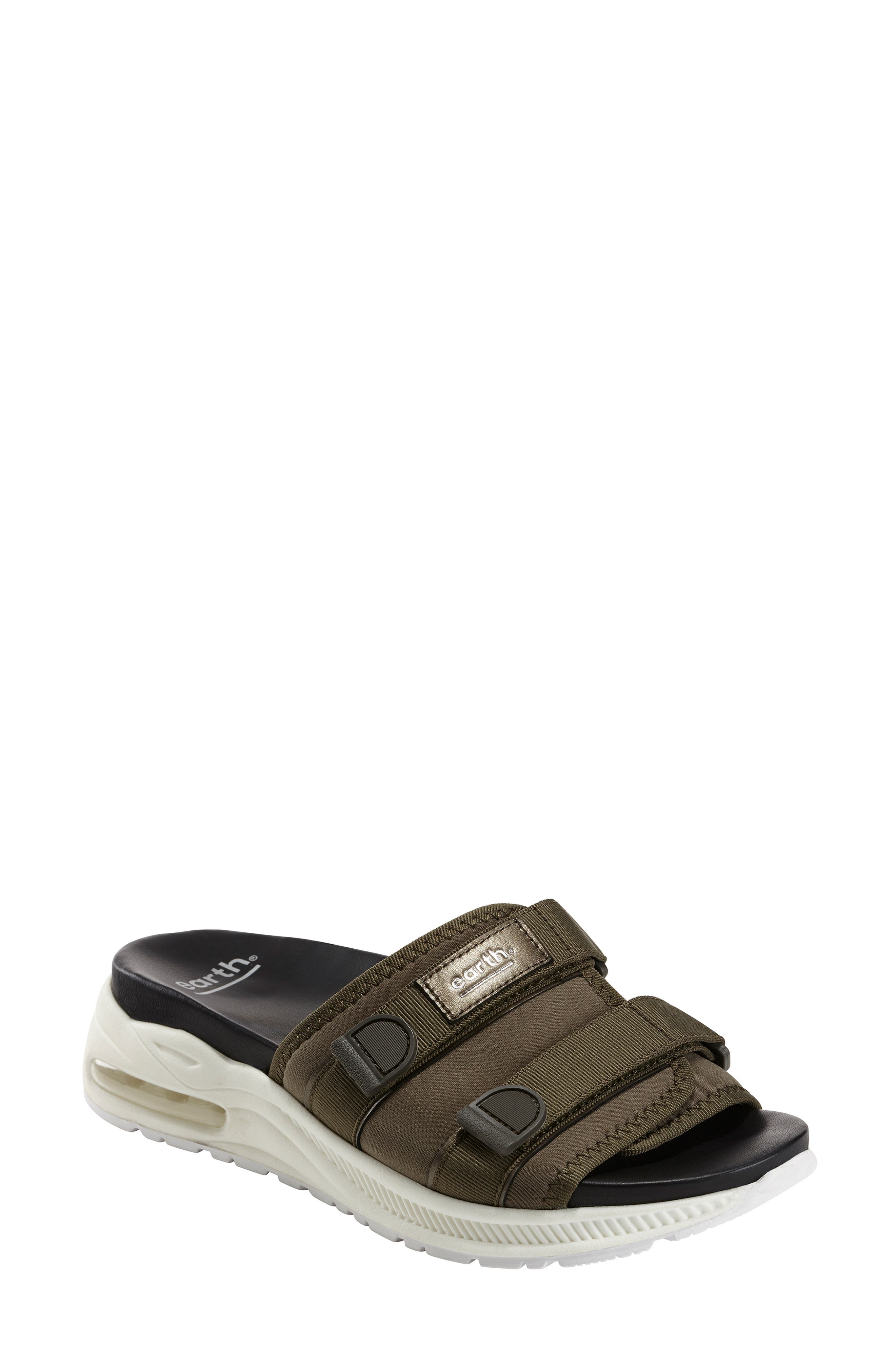 Earth Kamala Slide Sandal- Green