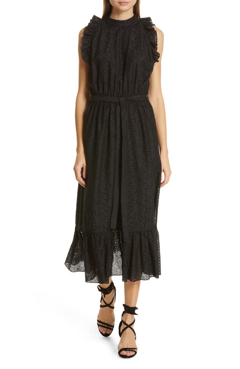 Robert Rodriguez Dresses SCARLETT EYELET EMBROIDERED MIDI DRESS