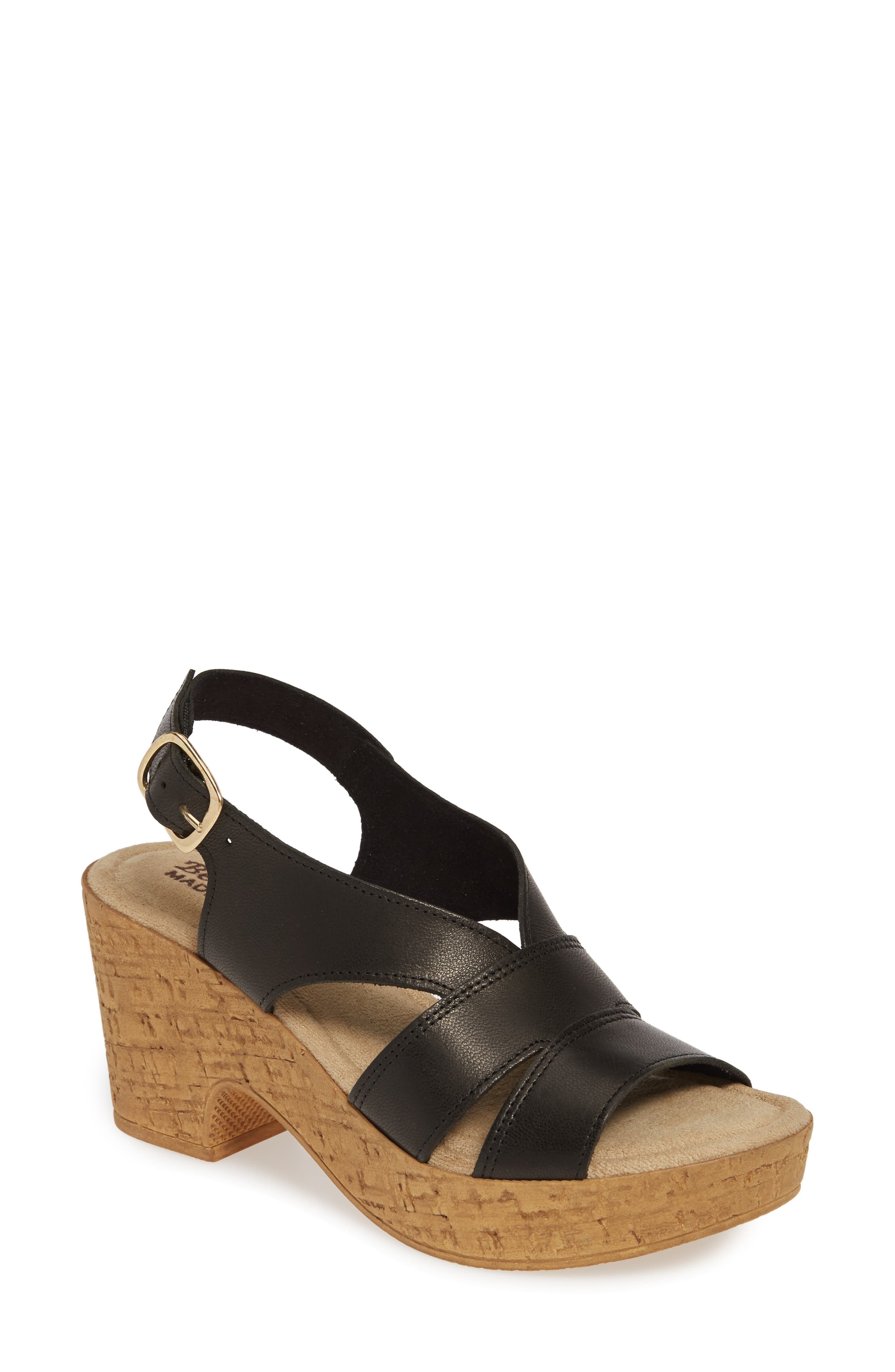 Bella Vita Jaz Platform Sandal N - Black