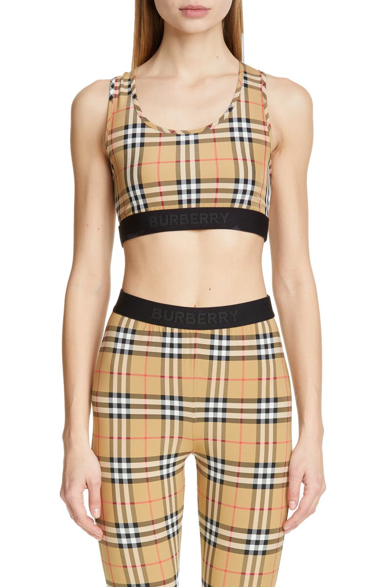 BURBERRY DALBY VINTAGE CHECK BRA,8012451