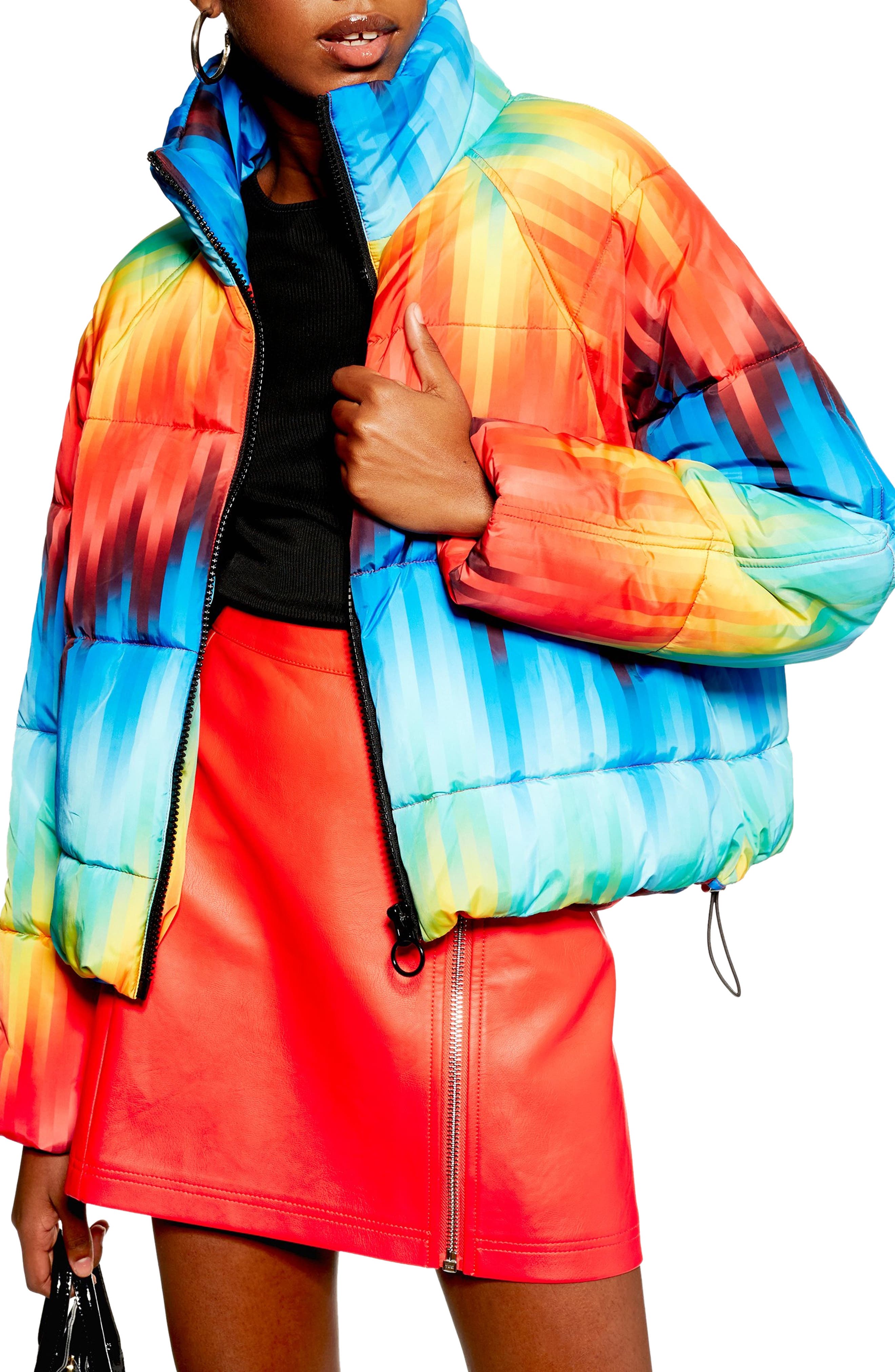 Rainbow Puffer Jacket Nordstrom
