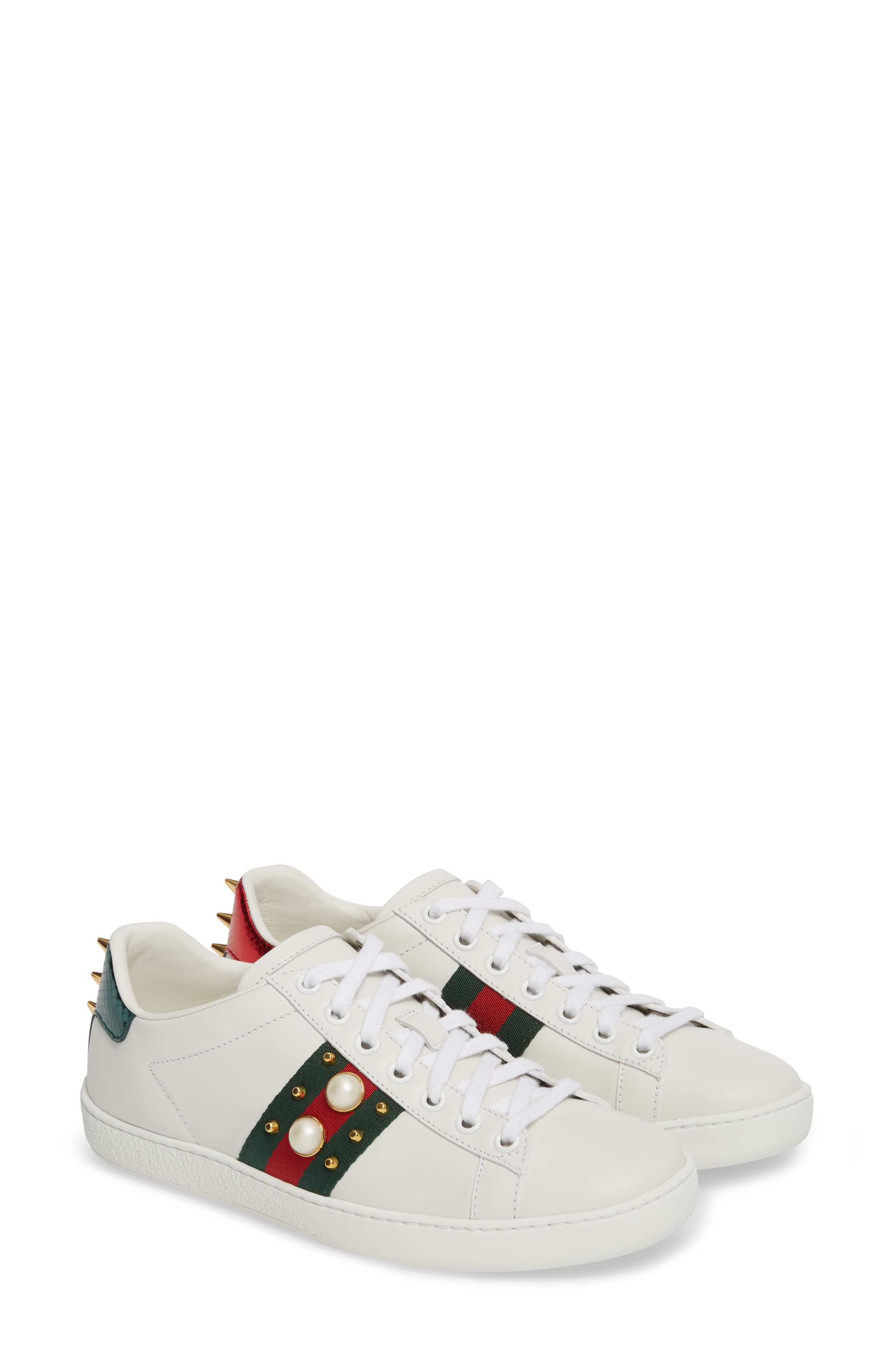 Gucci New Ace Low Top Sneaker (Women) Nordstrom