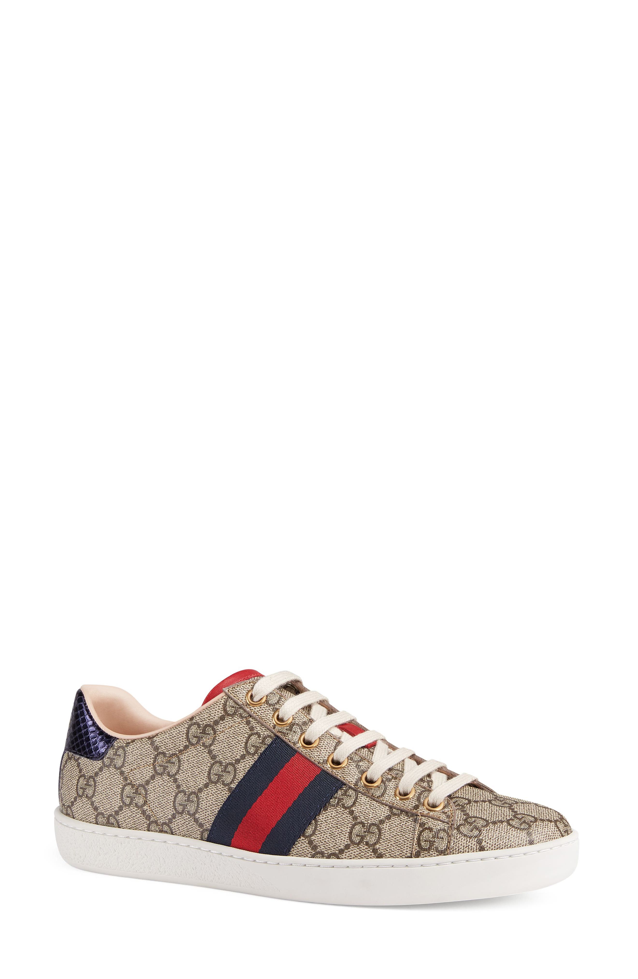 Gucci New Ace GG Supreme Sneaker (Women) Nordstrom