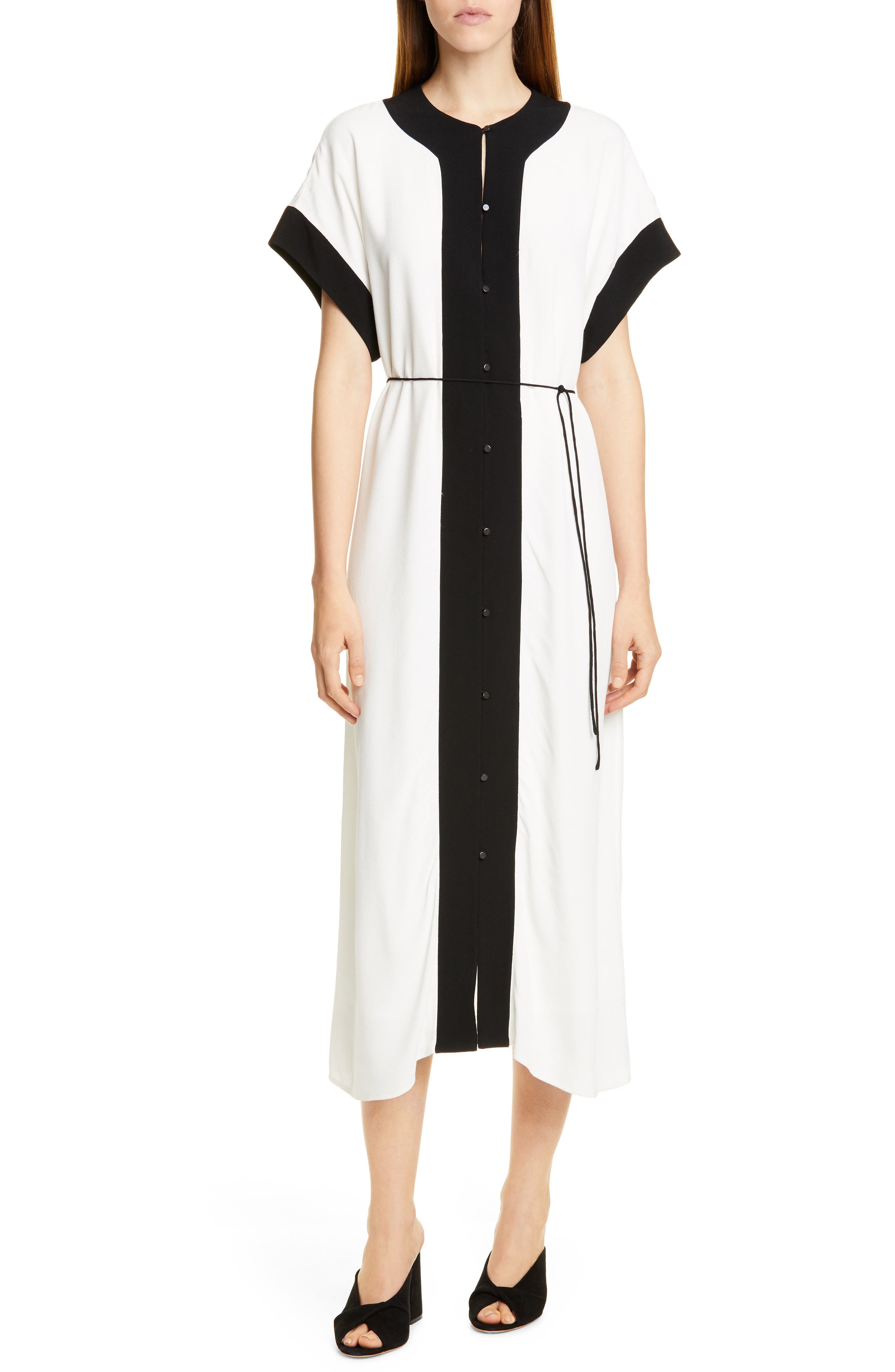 Equipment Claudine Dress, White