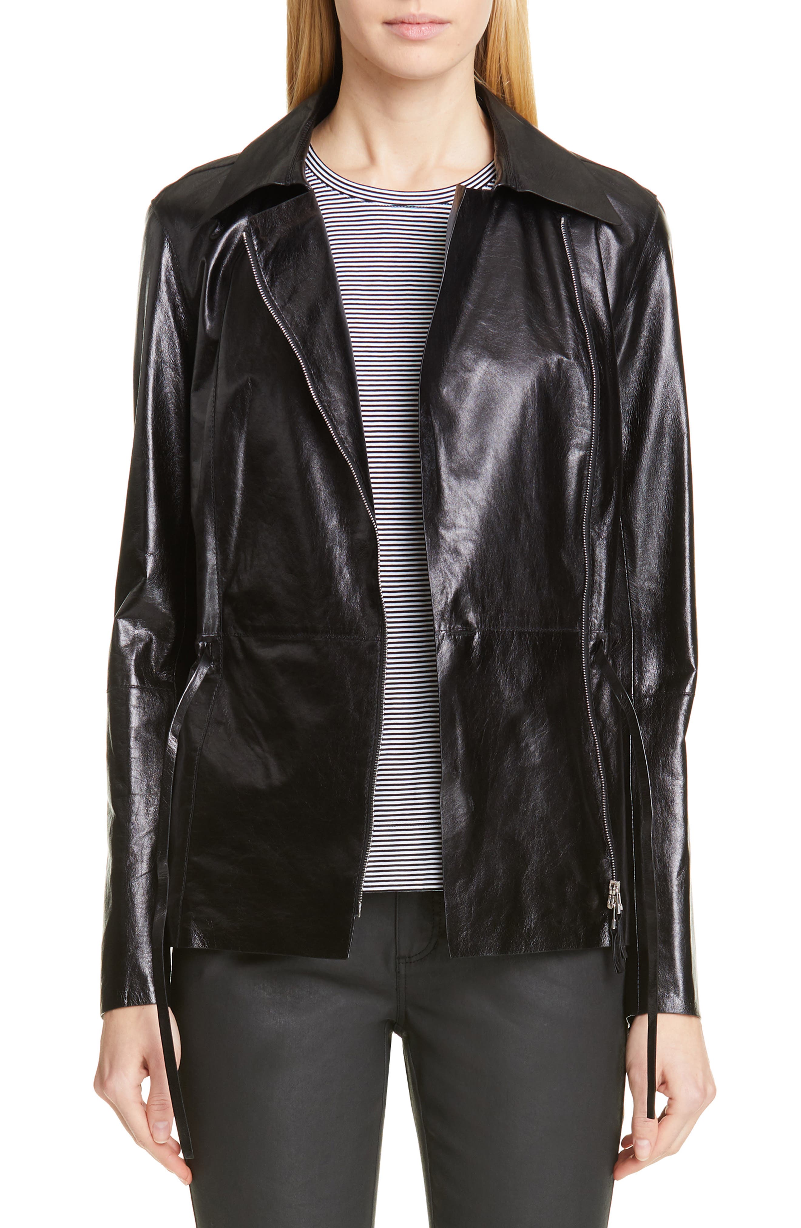 Lafayette 148 New York Jurnee Leather Jacket Nordstrom