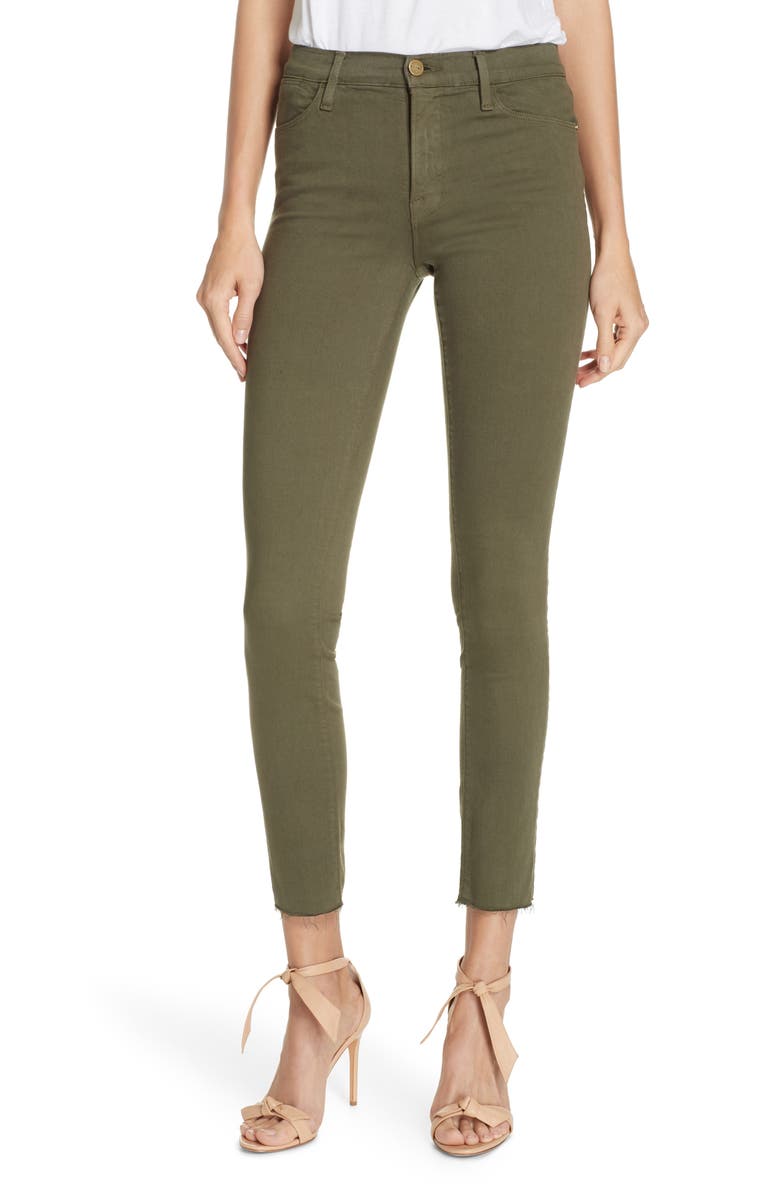 Frame Jeans LE HIGH RAW HEM ANKLE SKINNY JEANS