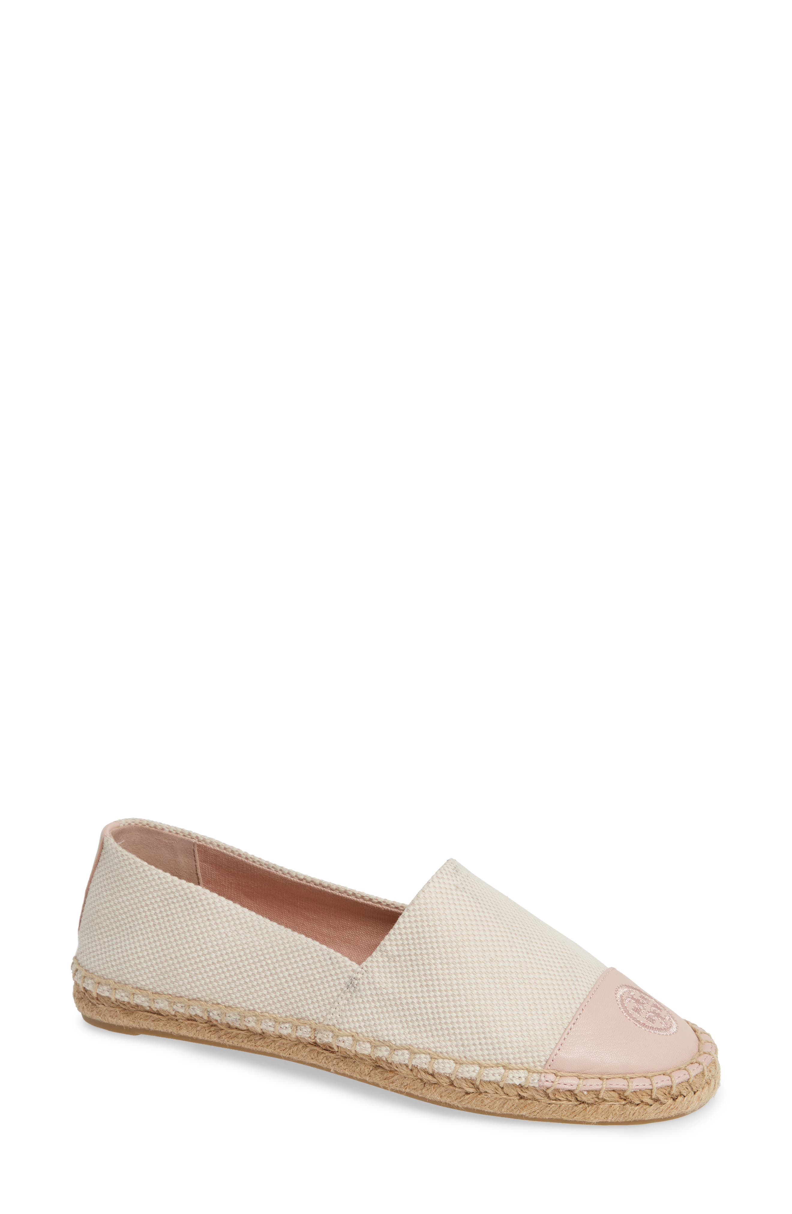 Tory Burch Colorblock Espadrille Flat, Pink