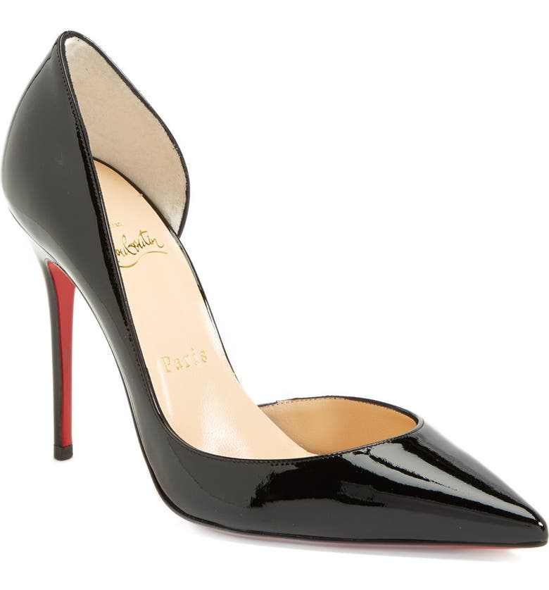 Christian Louboutin 'Iriza' Pointy Toe Half d'Orsay Pump (Women) | Nordstrom