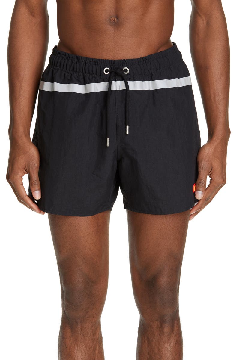 Heron Preston Shorts Reflective Trim Swim Shorts
