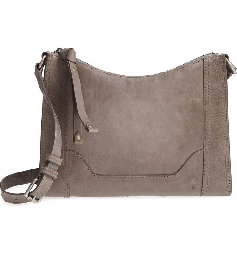 Click to view more detailed imagery on our partner's website Frye Melissa Leather Crossbody Bag - Grey In Ice