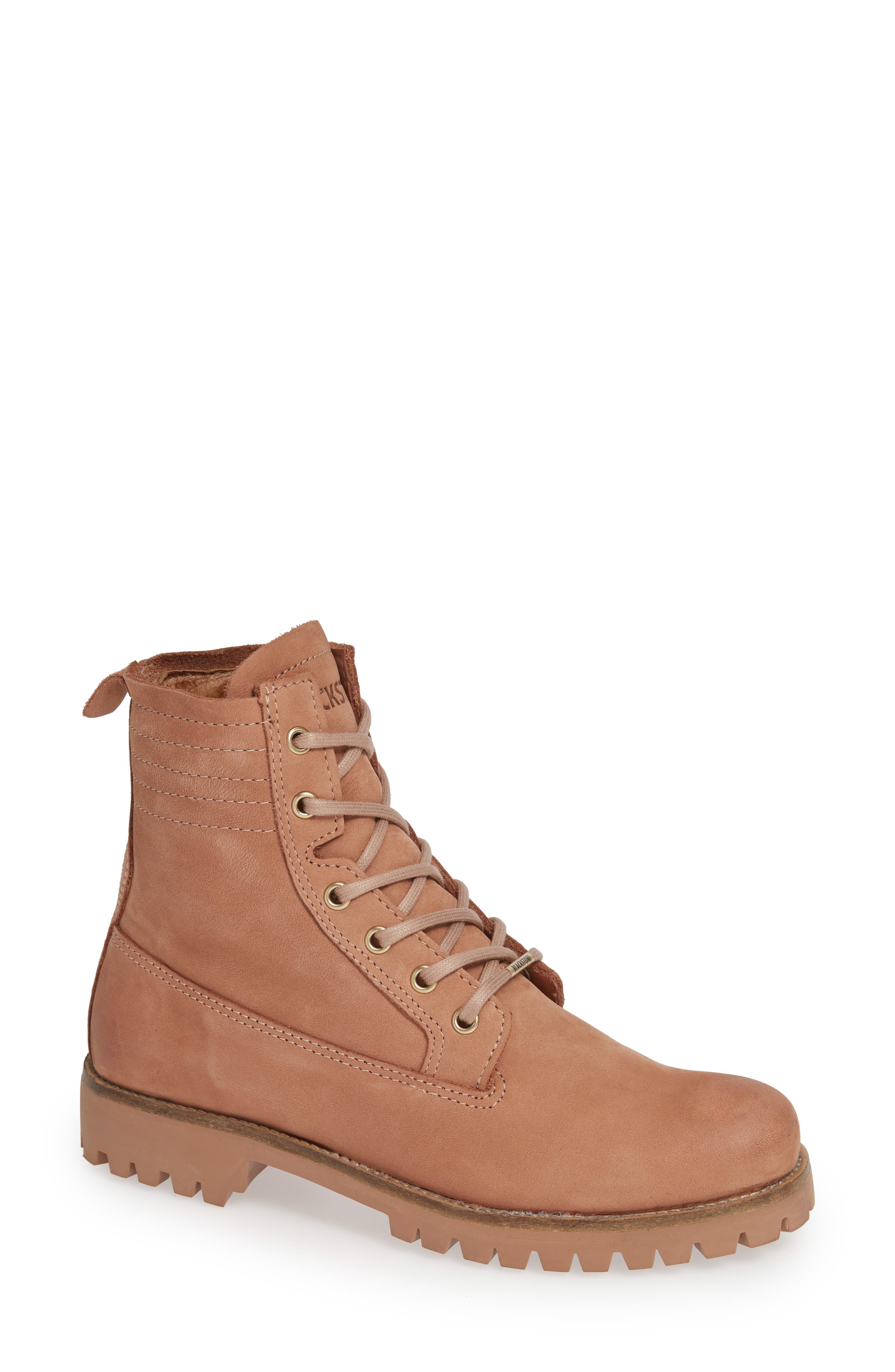 Blackstone Ol23 Lace-Up Boot, Beige