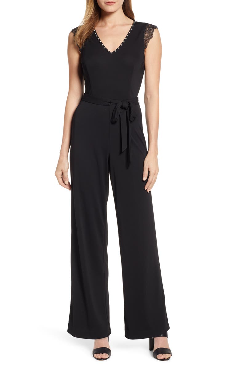 Karl Lagerfeld Suits EMBELLISHED JUMPSUIT