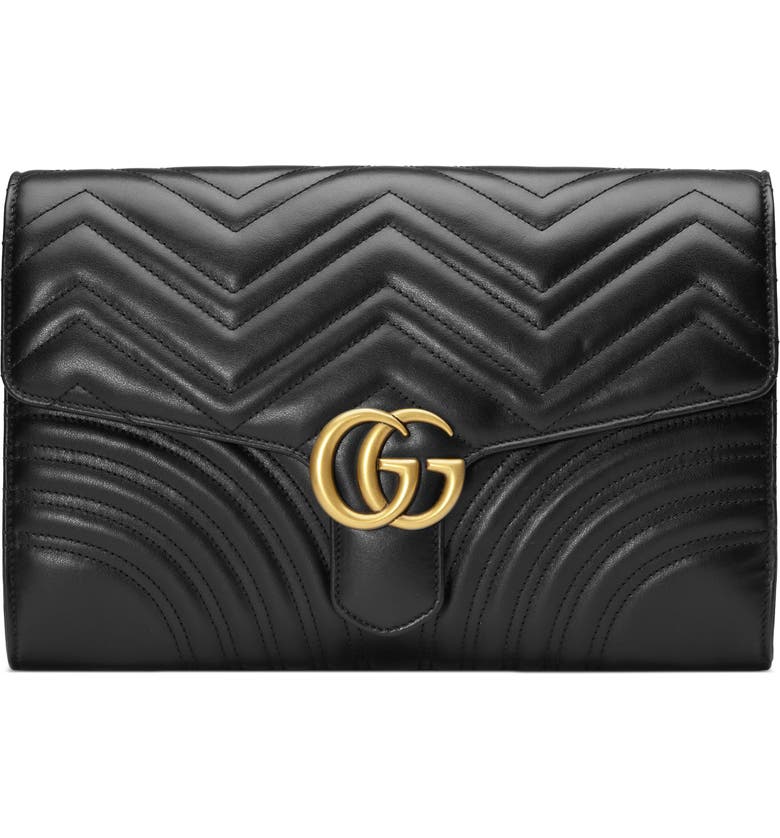 Gucci GG Marmont 2.0 Matelassé Leather Clutch | Nordstrom