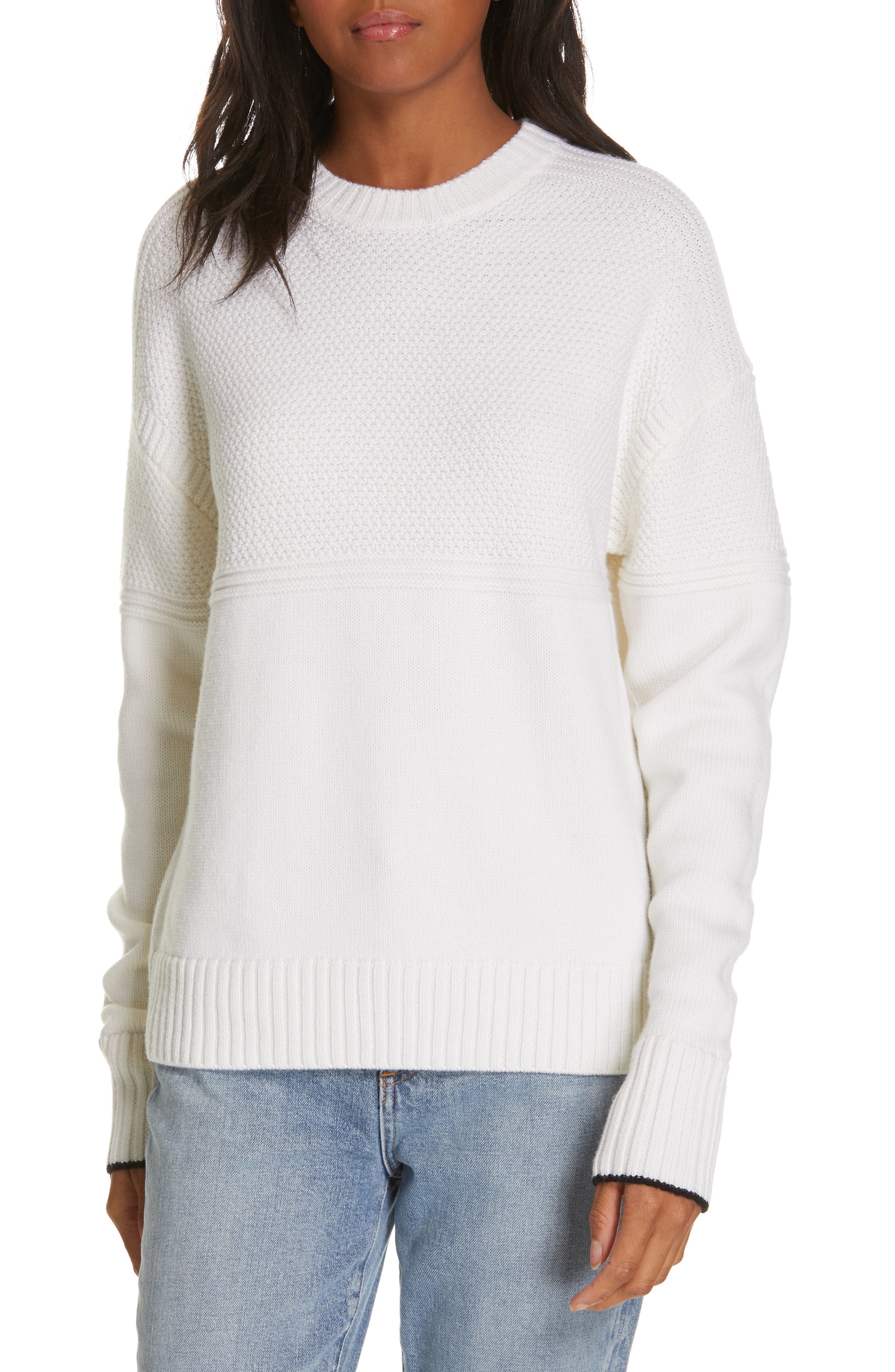 La Ligne Guensey Merino Wool Sweater, Ivory