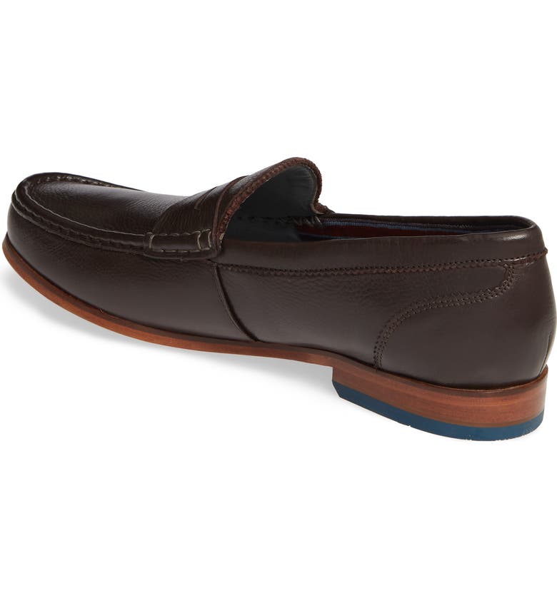 Ted Baker Men's Shornal Leather Penny Loafers In Brown Leather