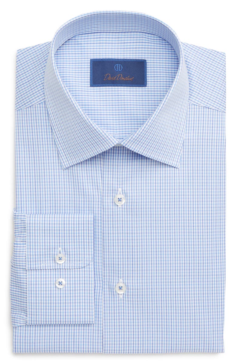 David Donahue Dresses REGULAR FIT CHECK DRESS SHIRT