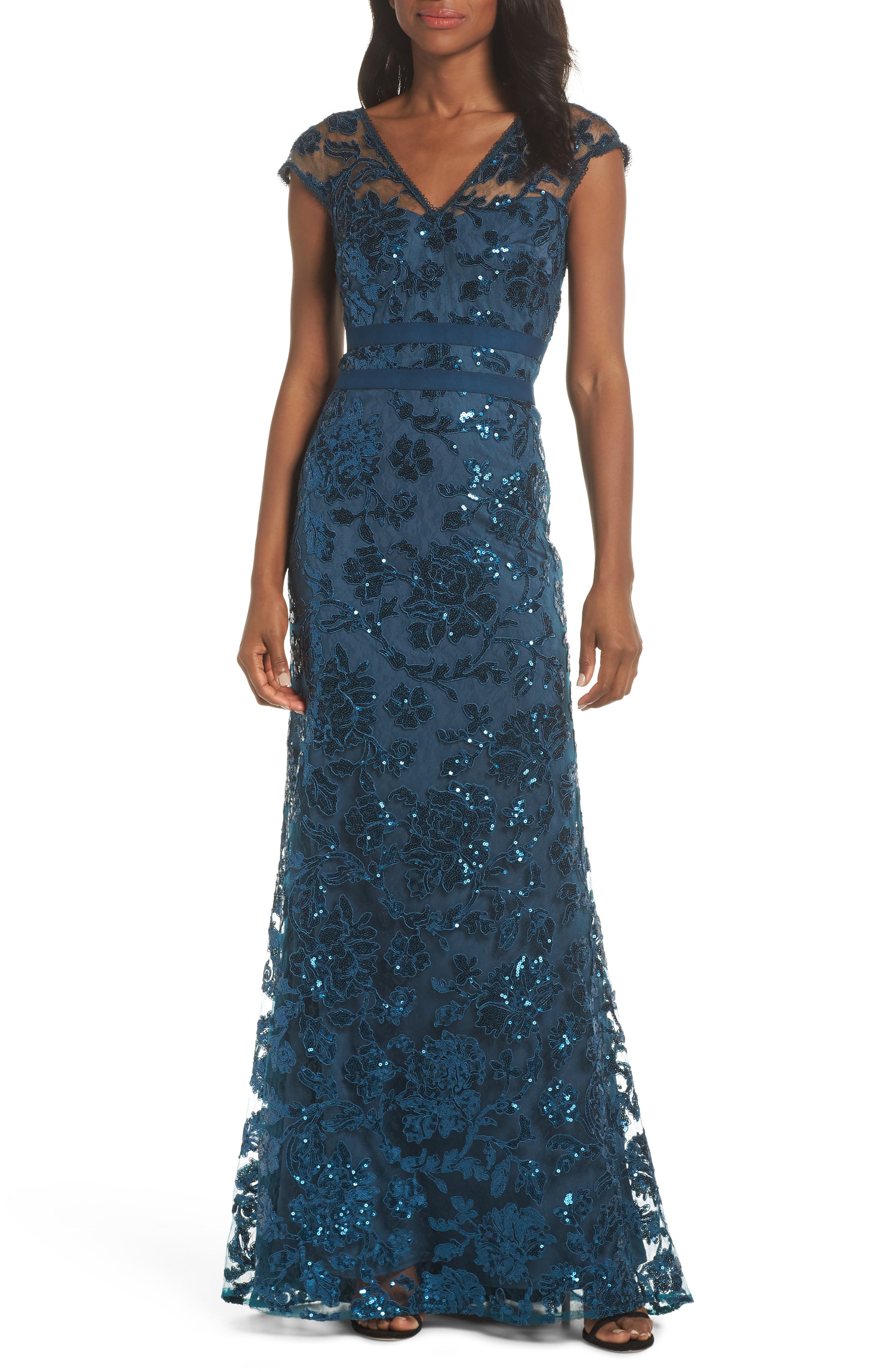 Tadashi Shoji Sequin Lace Evening Dress Nordstrom