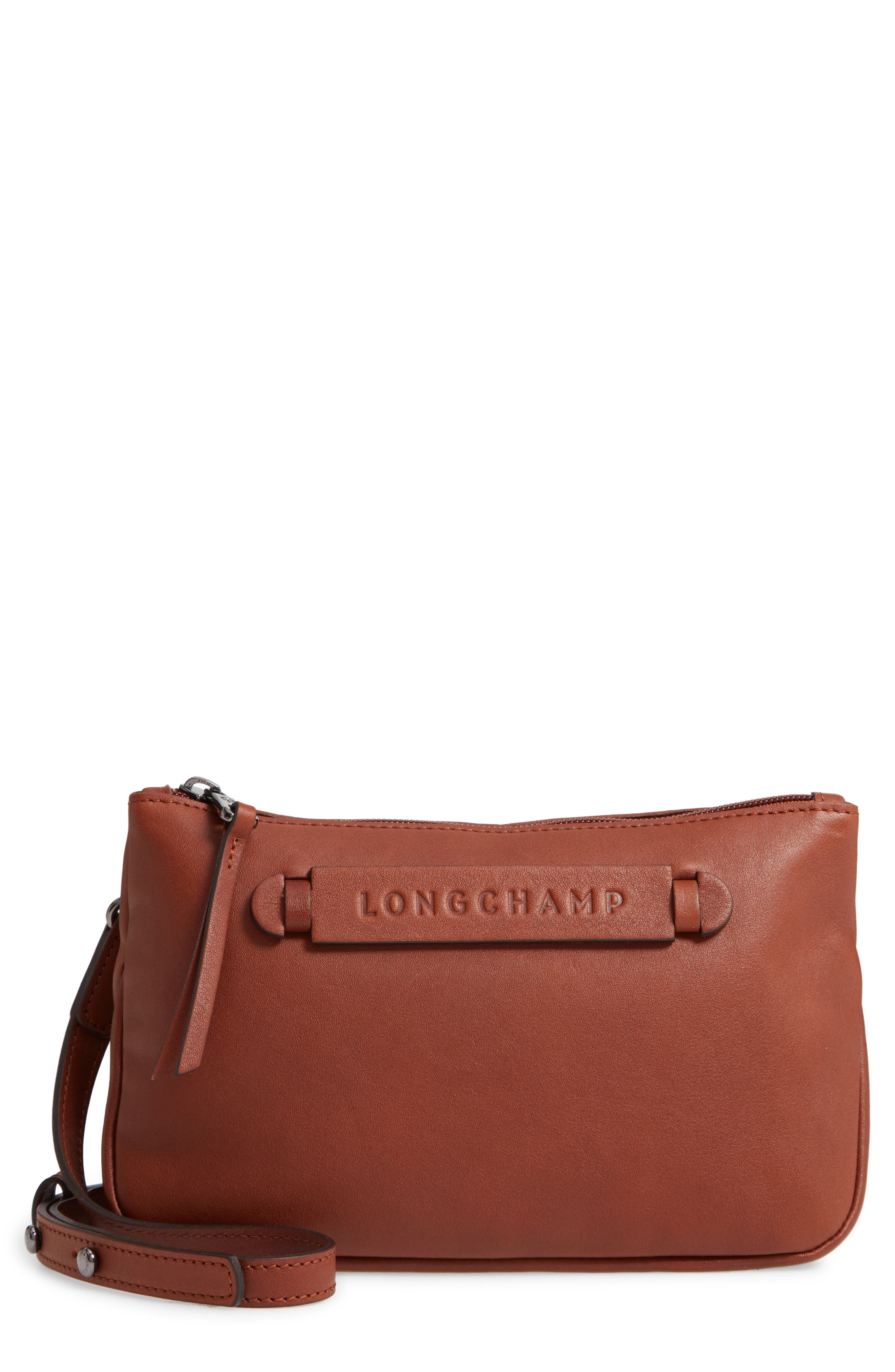 Longchamp 3D Leather Crossbody Bag Brown In Cognac ModeSens